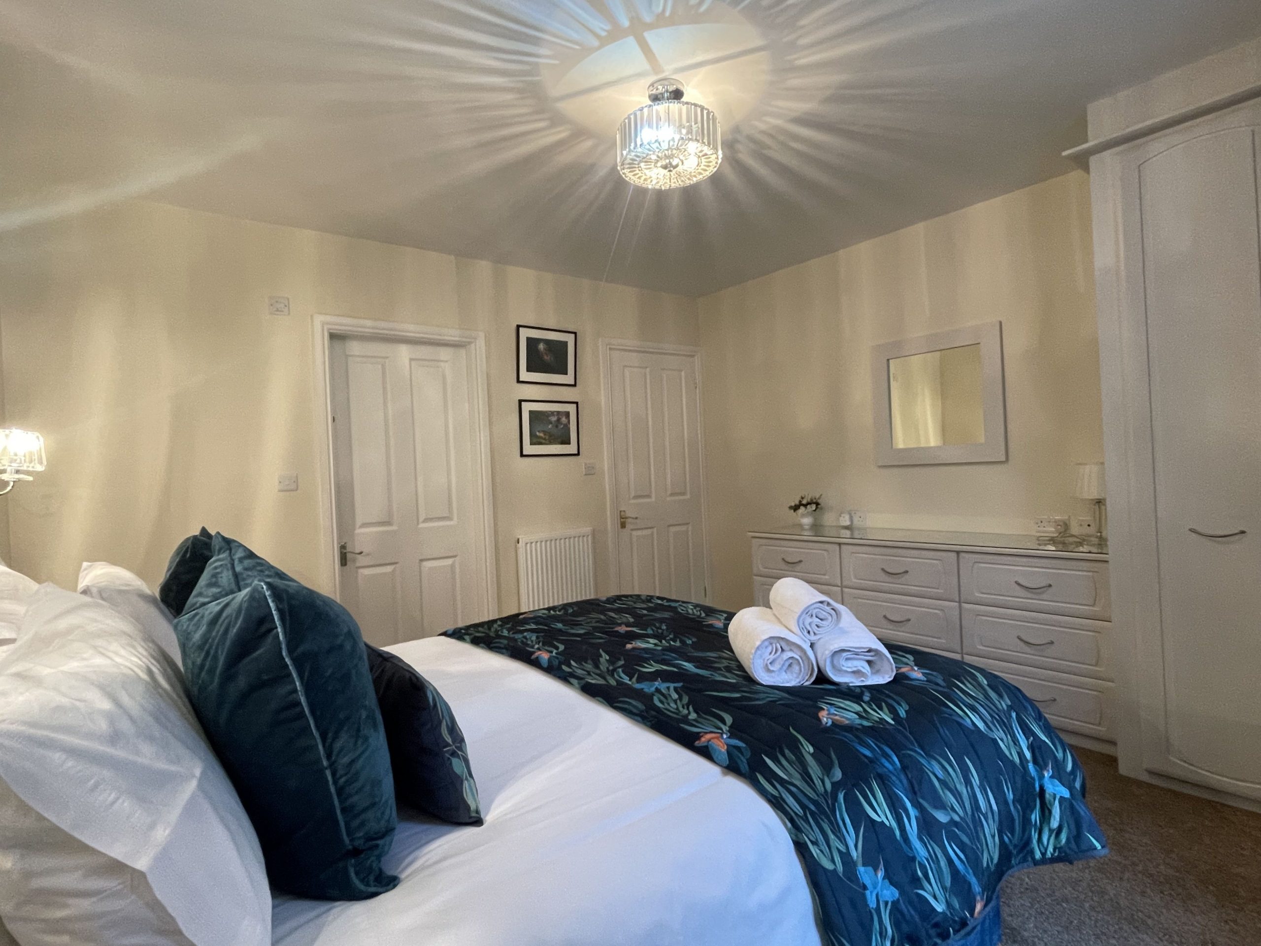 There is ample storage space for your luggage