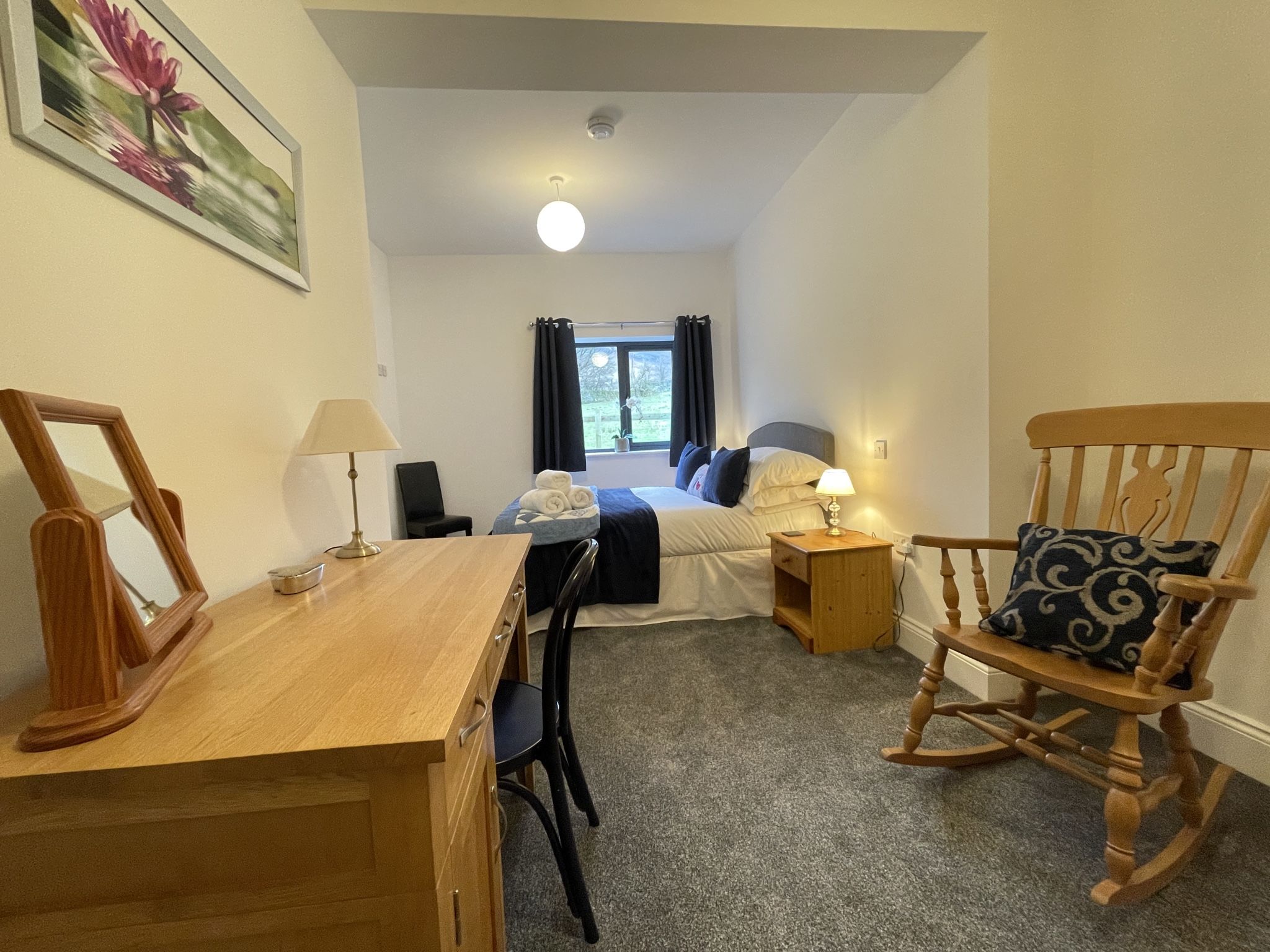 There is ample space in the second bedroom and plenty of storage options