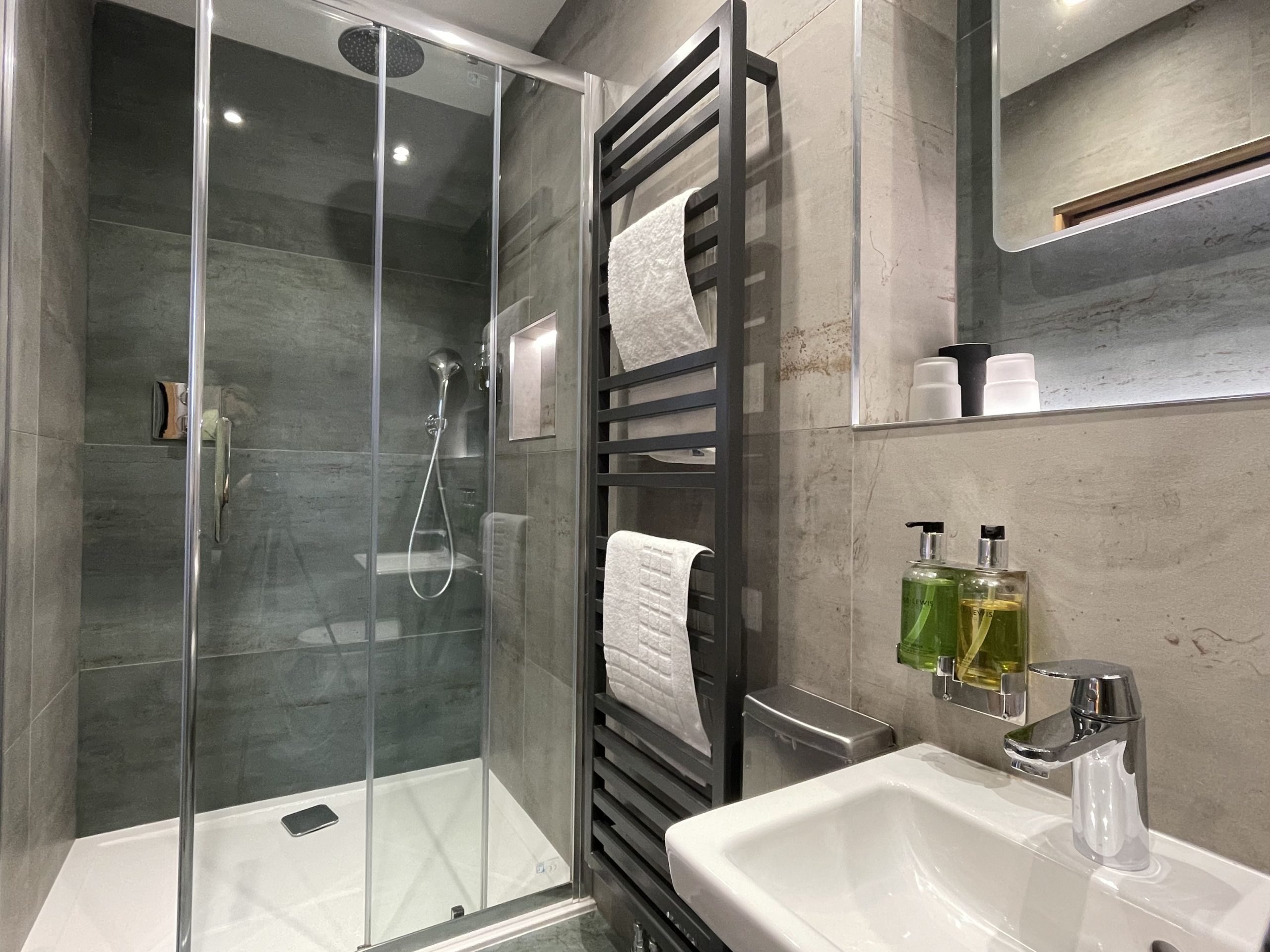 Complimentary toiletries are provided