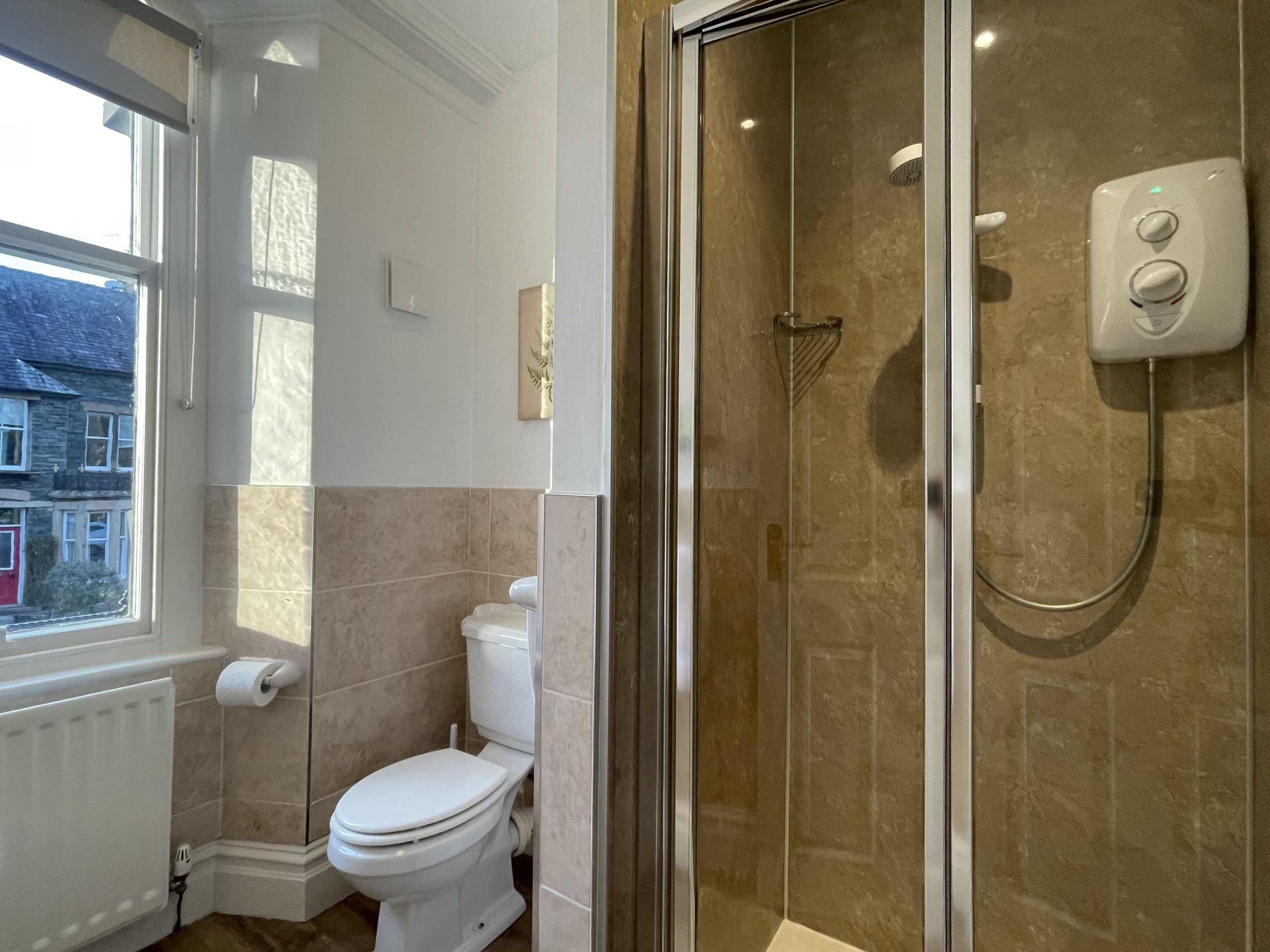 This is a great room for doing makeup and hair with all of the natural light