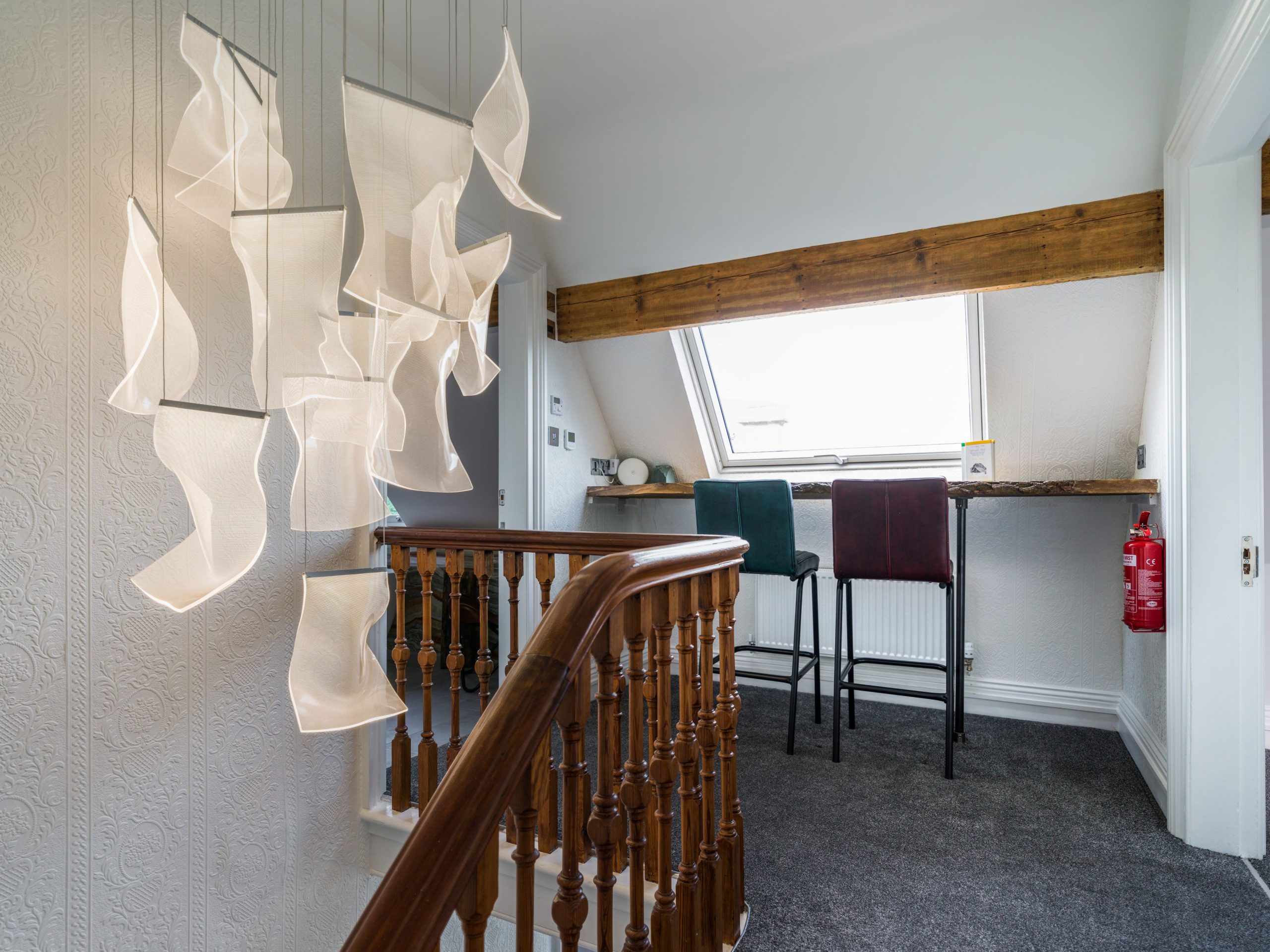 The master suite is found on the third floor, and contains The Eyrie viewing platform