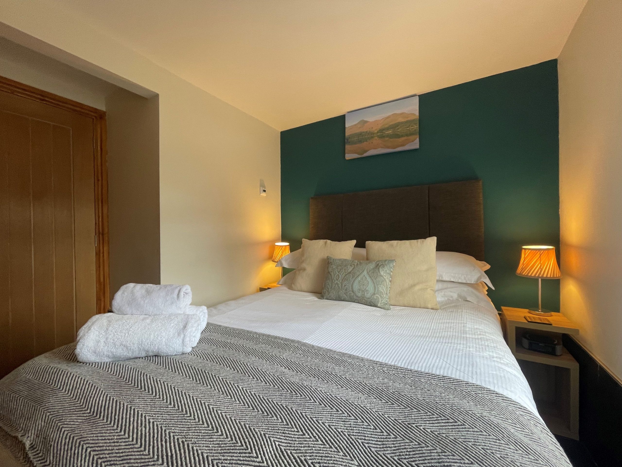 The double bedroom is a comfortable space located on the ground floor