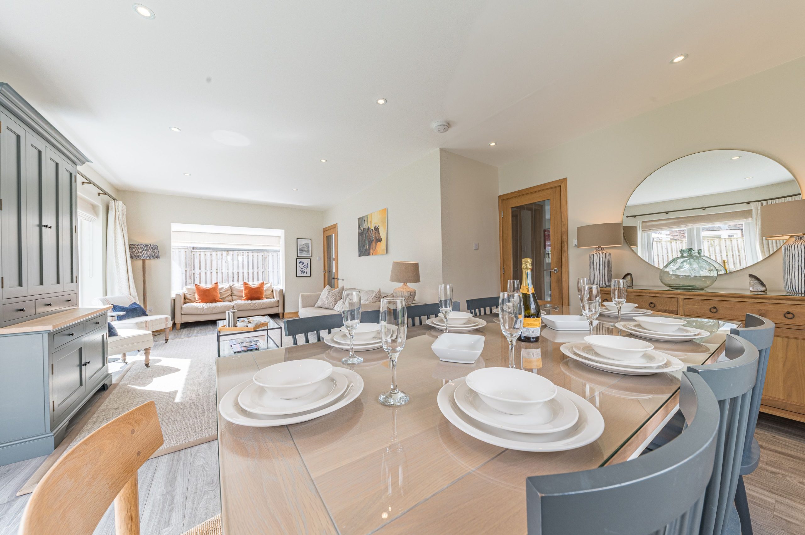 You can enjoy sunny breakfasts in the dining area whilst enjoying the garden views