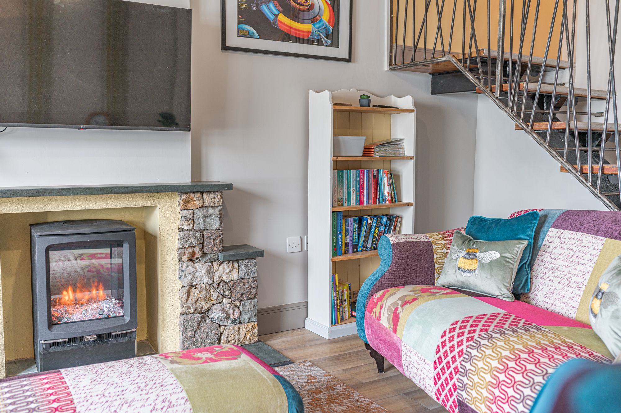 The owners provide some reading material and maps of the area