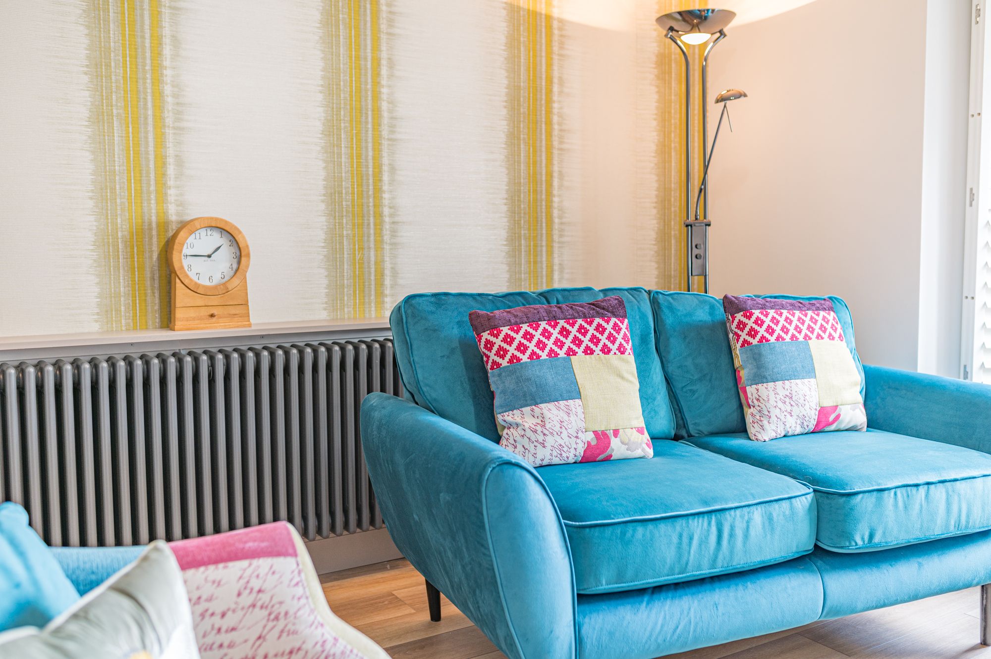 The quirky, bright decor makes Blue Sky Cottage an unforgettable stay!