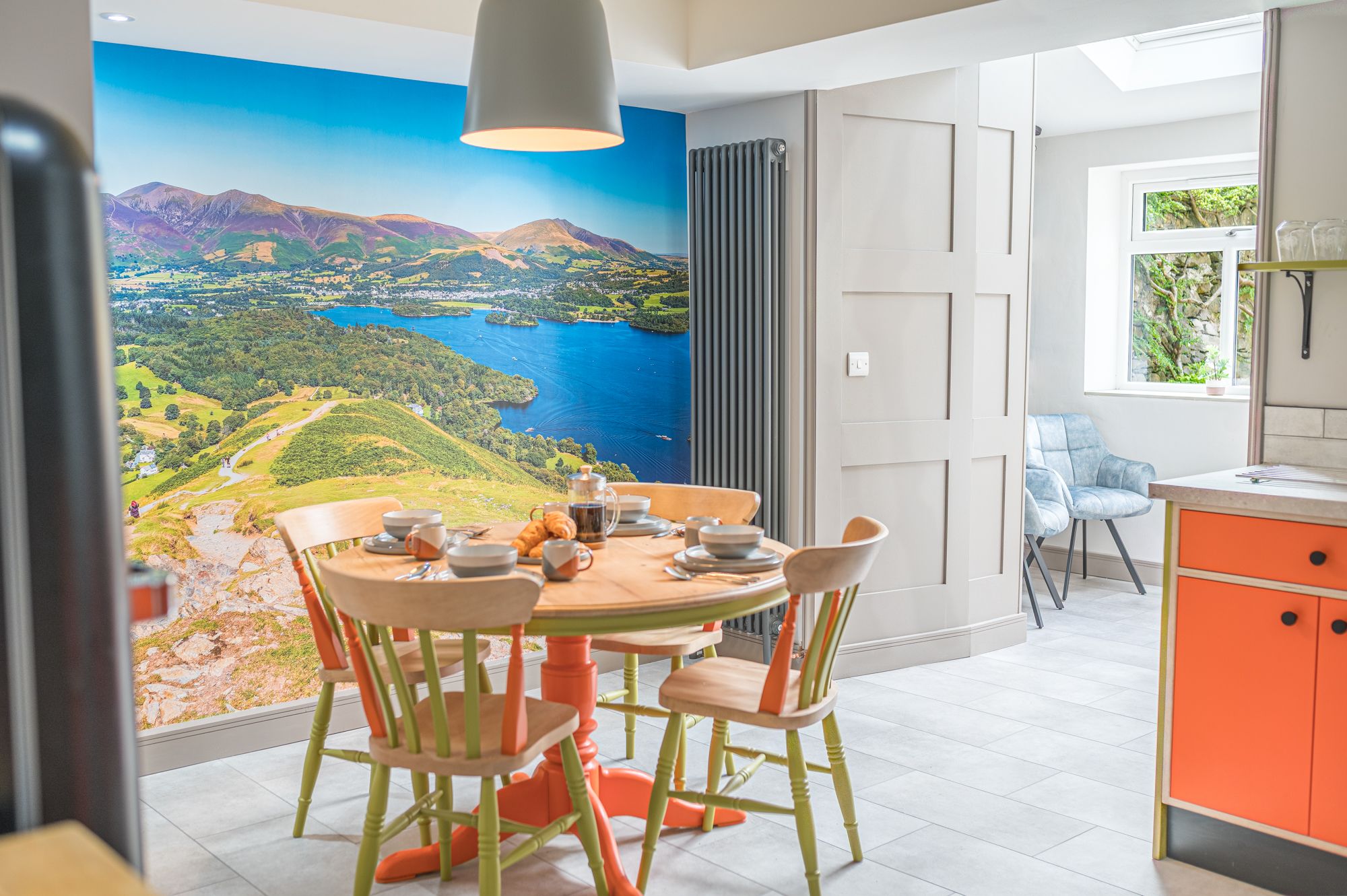 The incredible mural of Catbells is sure to make you smile