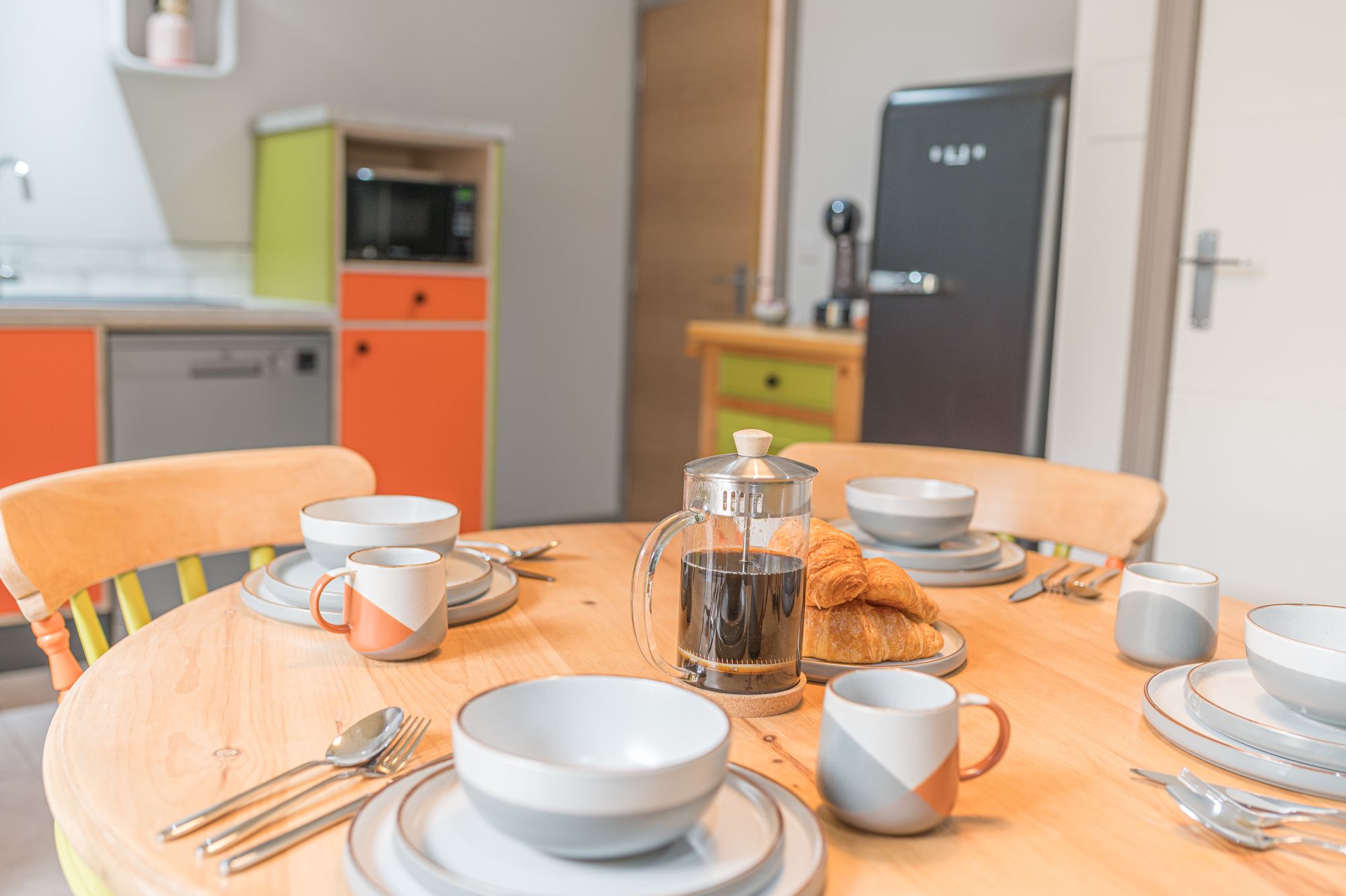 All the crockery, cutlery and utensils you need are provided at the property