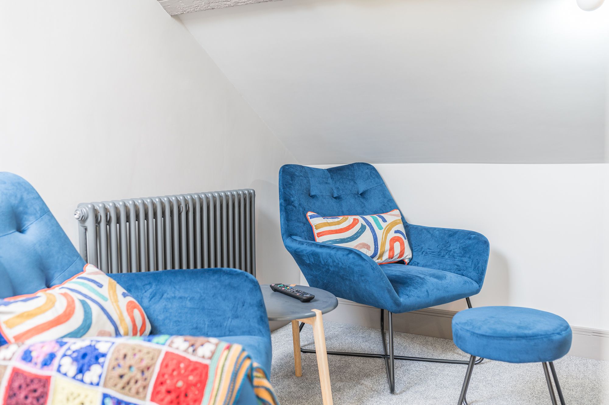 Funky 70's decor at Blue Sky Cottage!