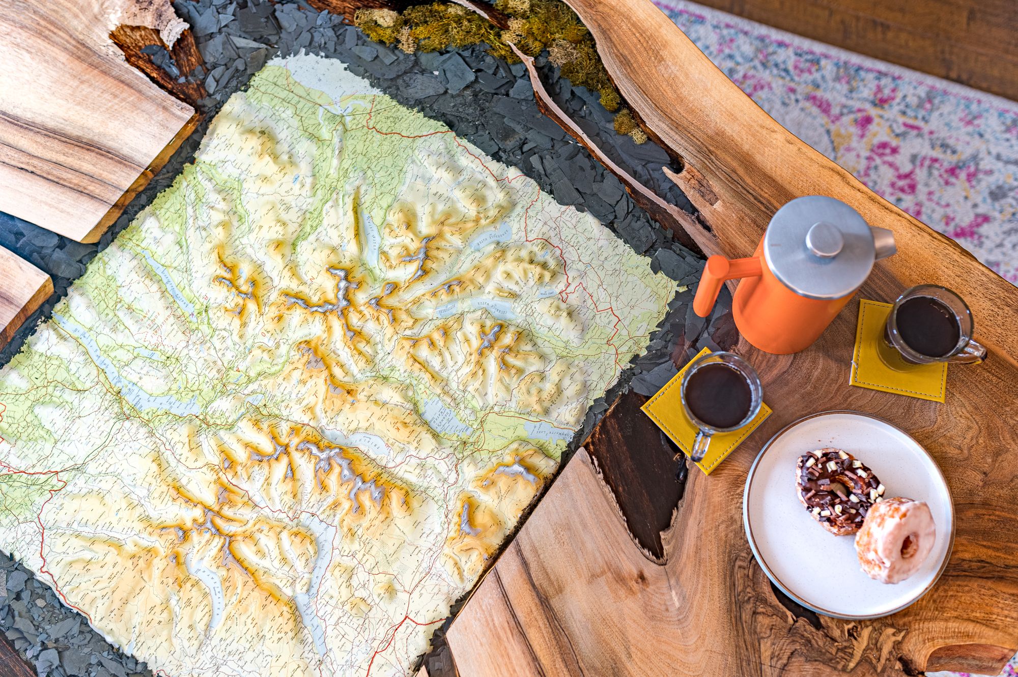 Bespoke furnishings can be found throughout the property