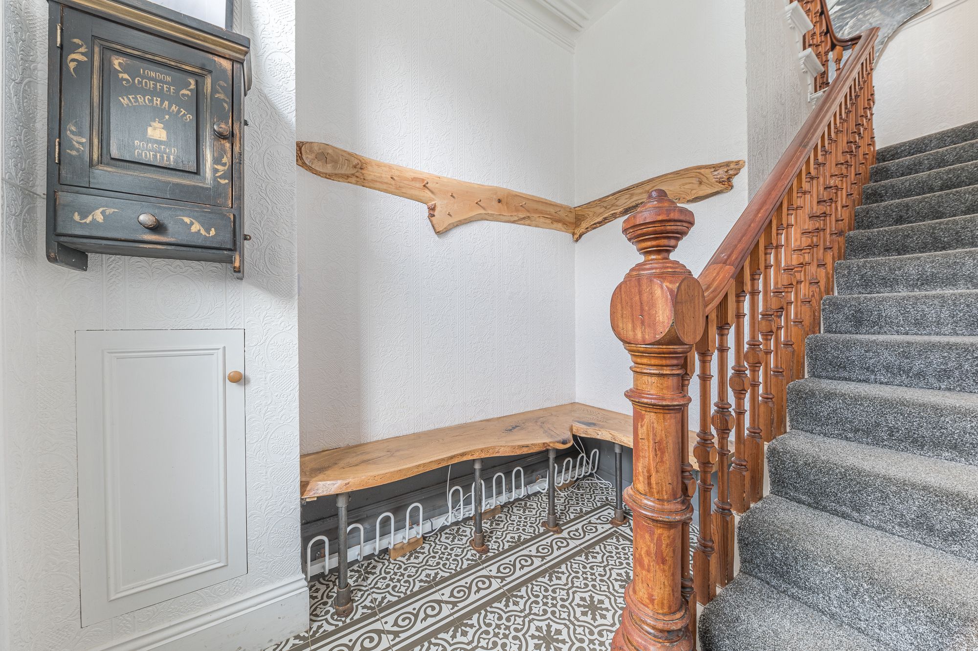 The entrance to The Eyrie is on the ground floor, coat hooks and storage for boots are provided