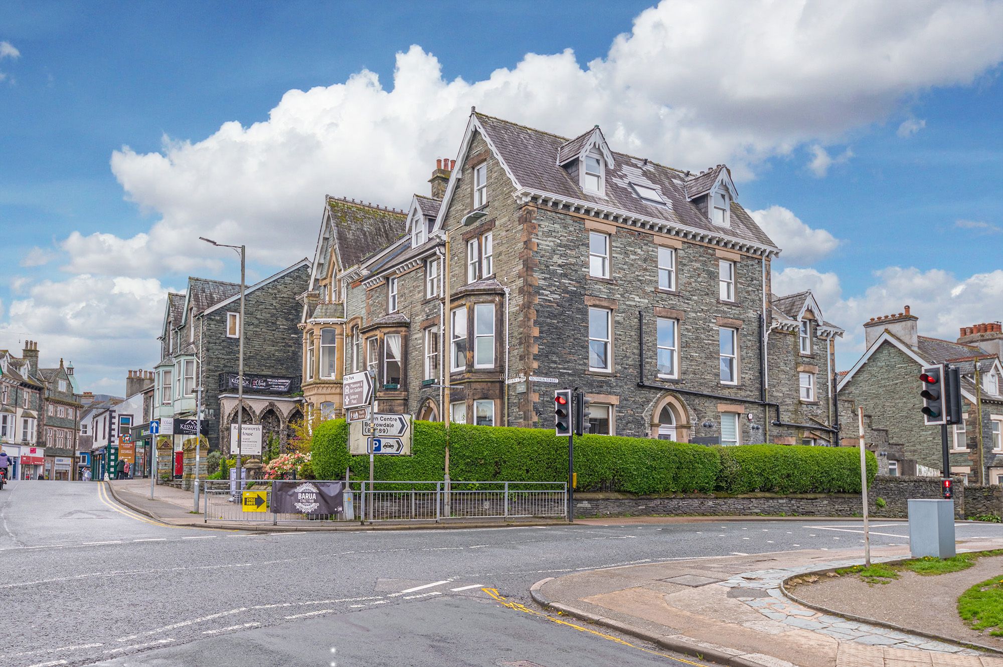 The Eyrie enjoys an elevated position on the corner of Station Street