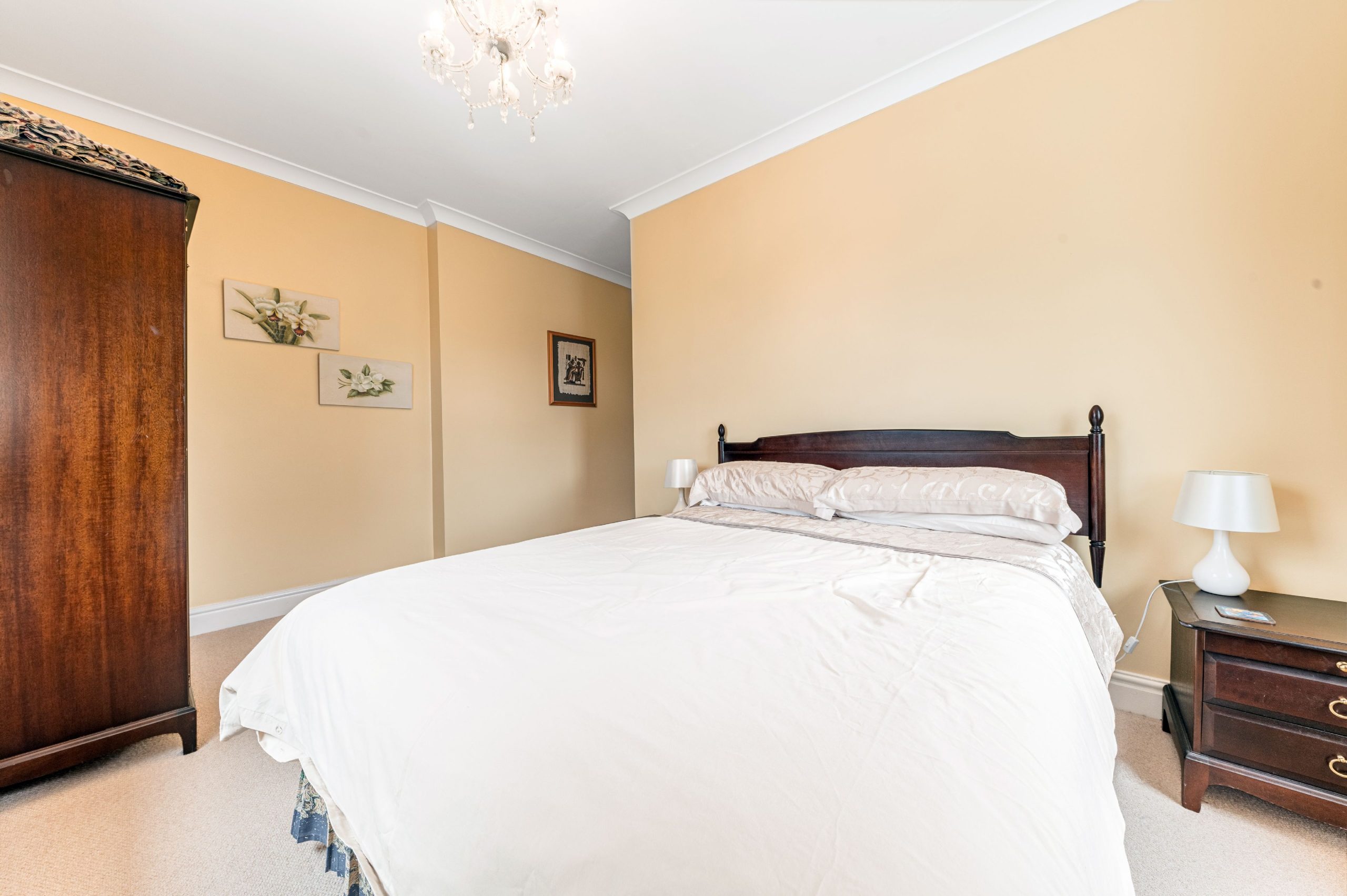 This bedroom features a double bed and also has an ensuite shower room