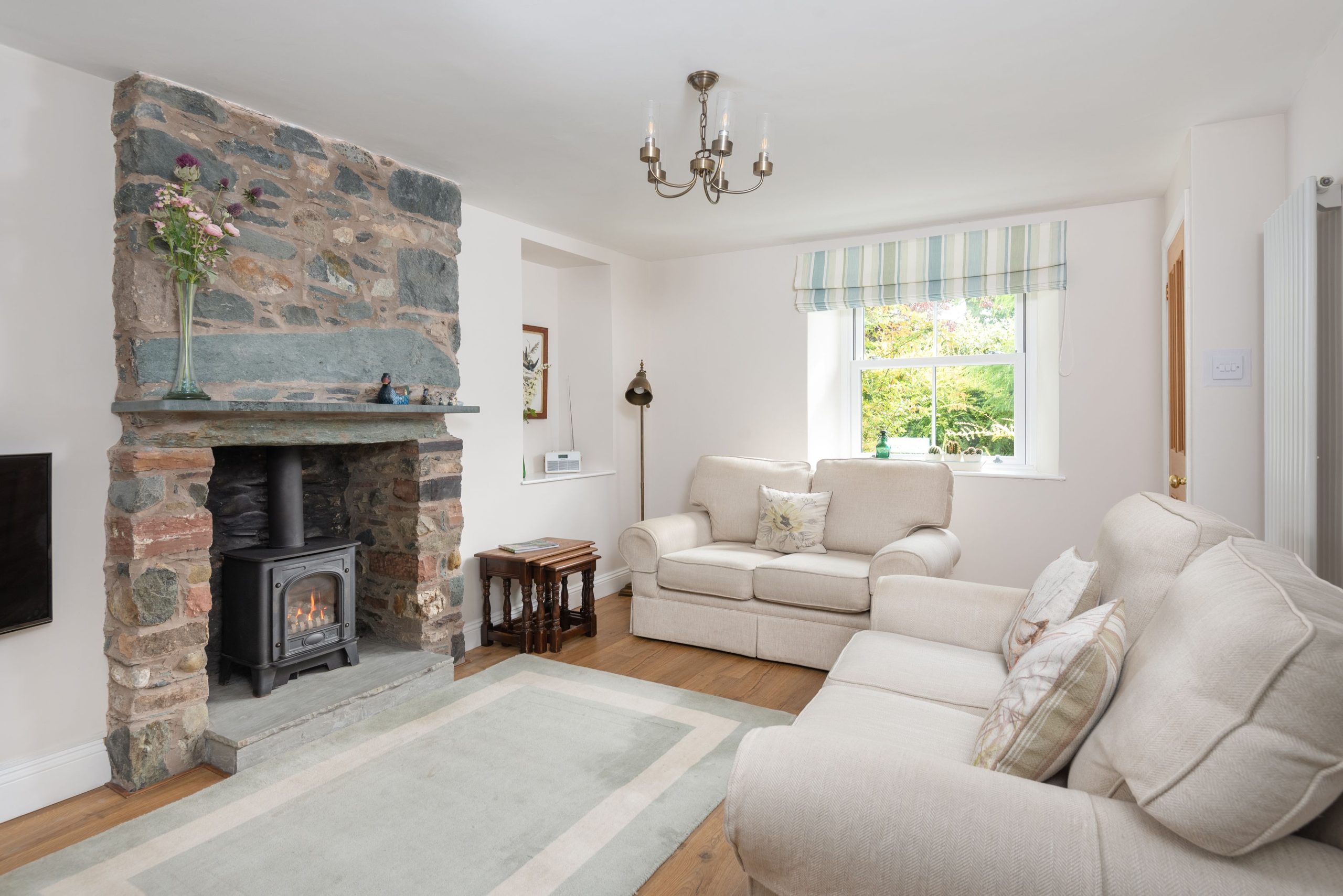 Enjoy your favourite shows in front of the fire at Lydia's River Cottage