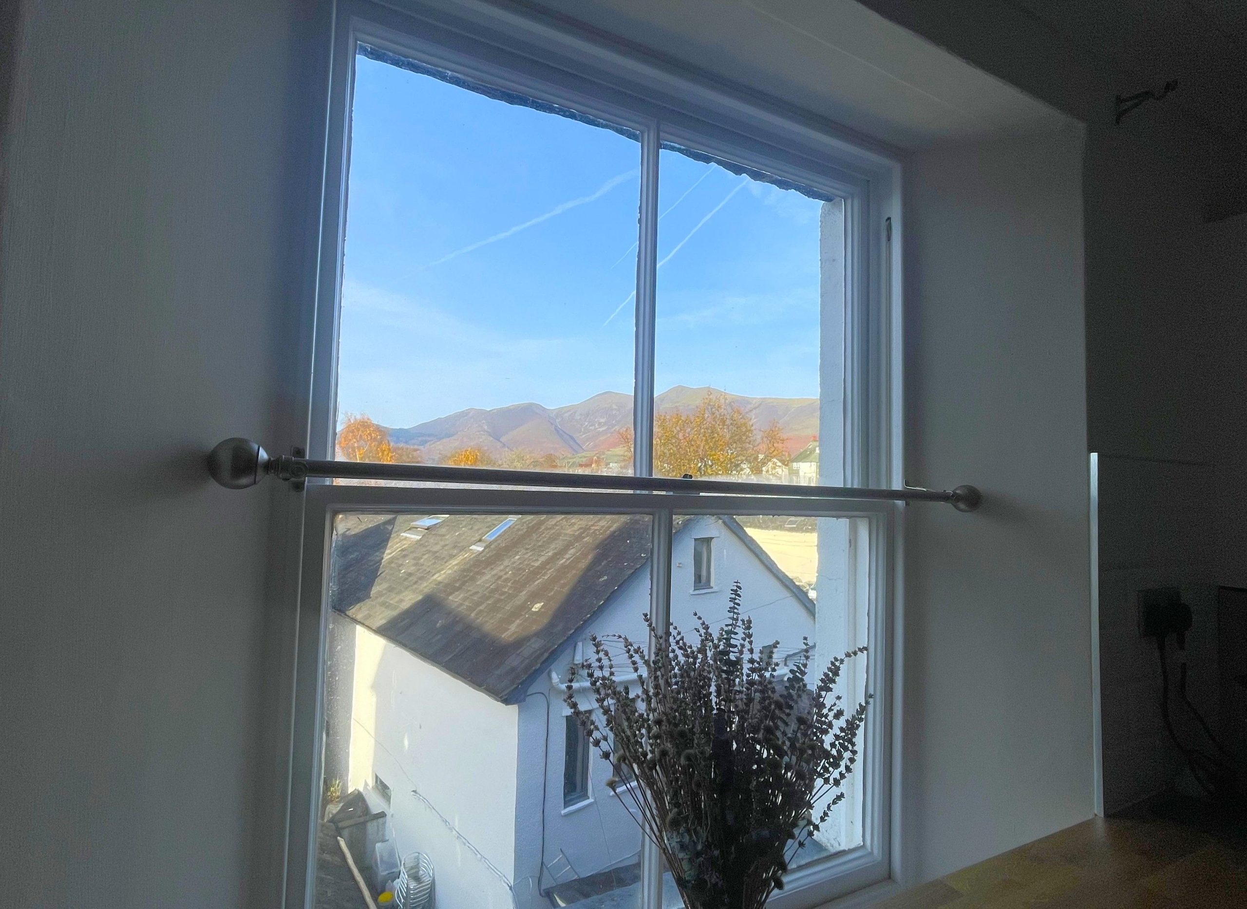 Beautiful views towards Skiddaw from the kitchen