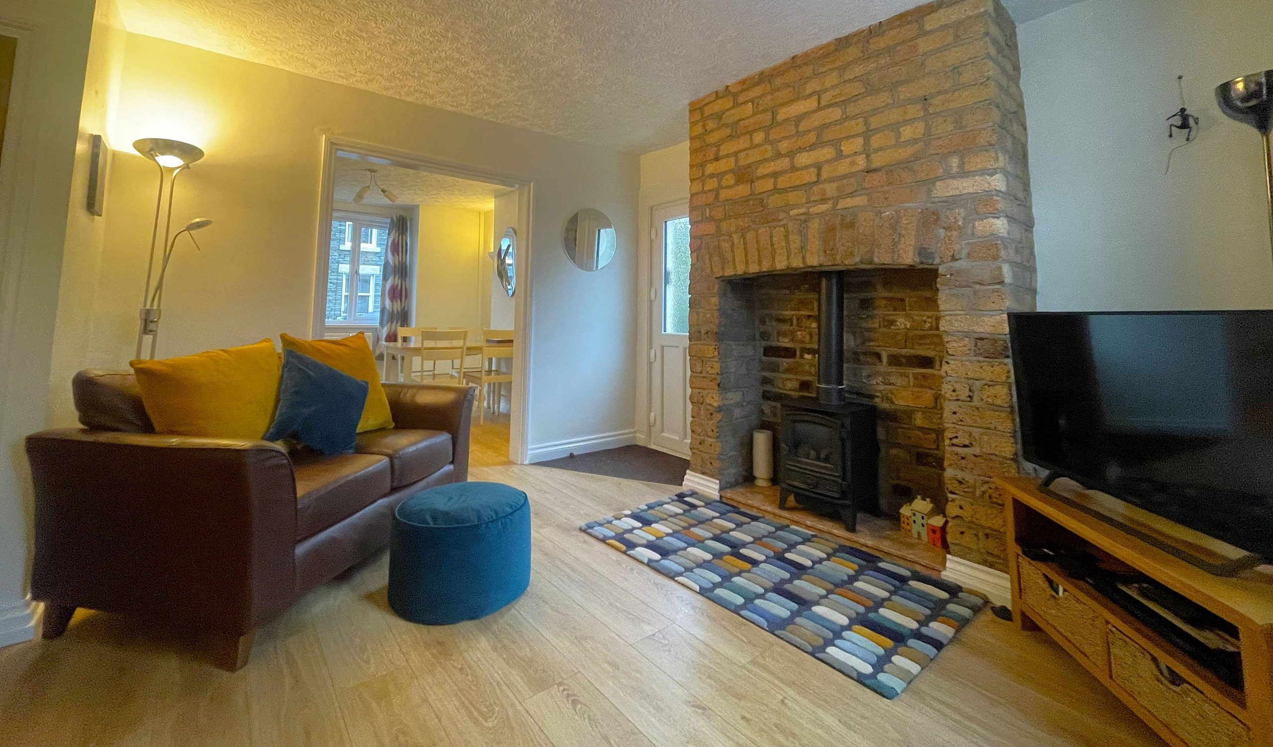 You can enjoy cosy nights by the fire catching up on your favourite shows