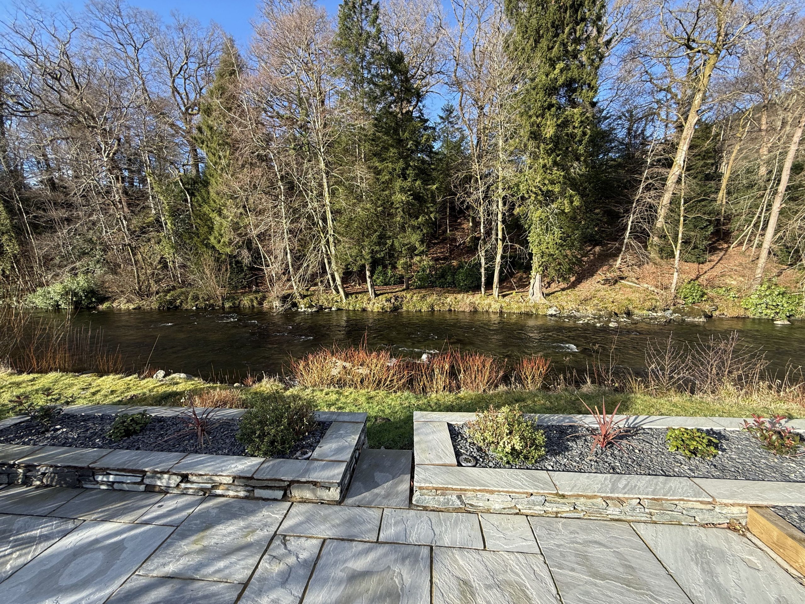  beautiful views over the garden and River Greta