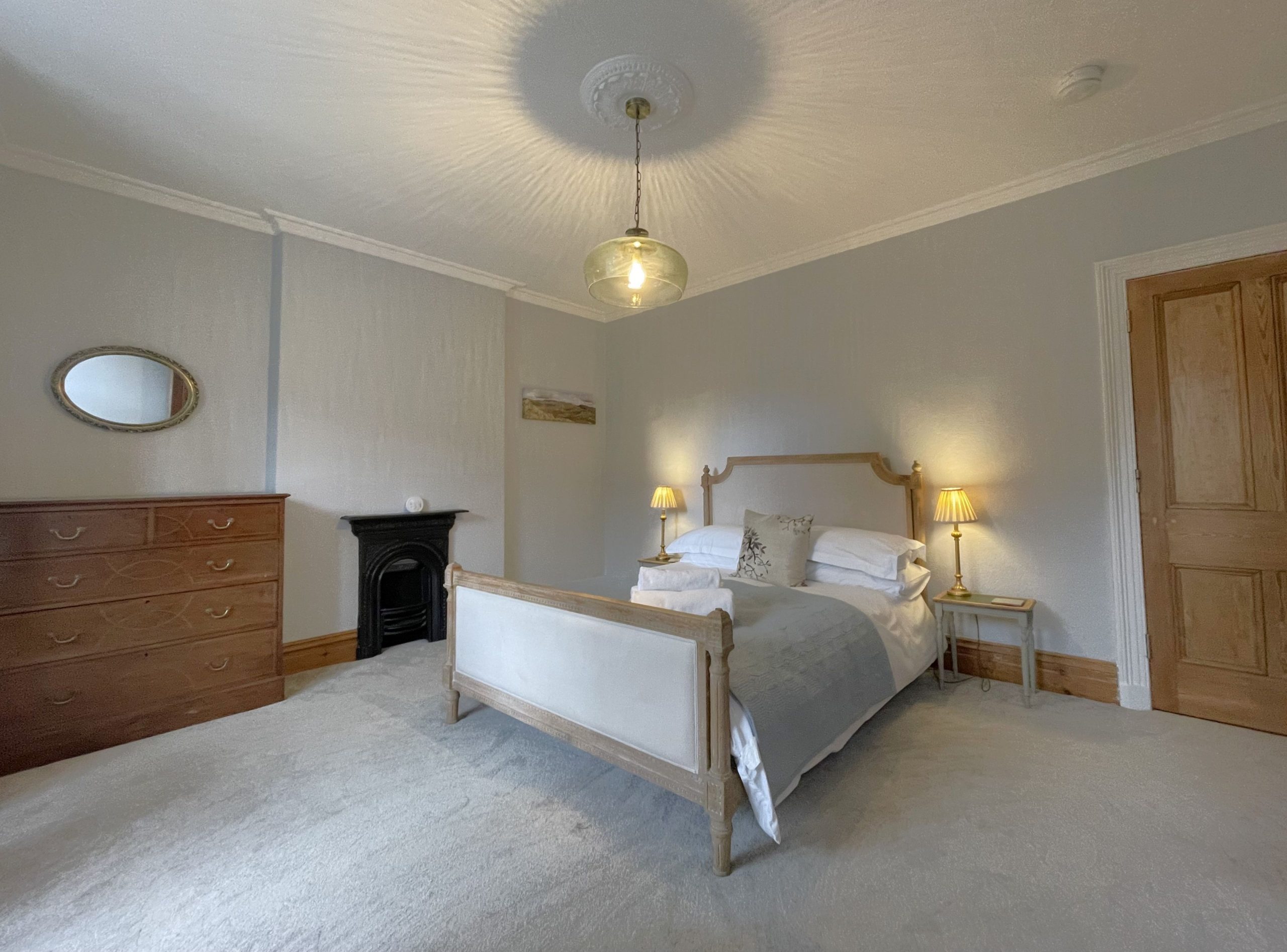 Get a peaceful nights sleep in the king-size bed