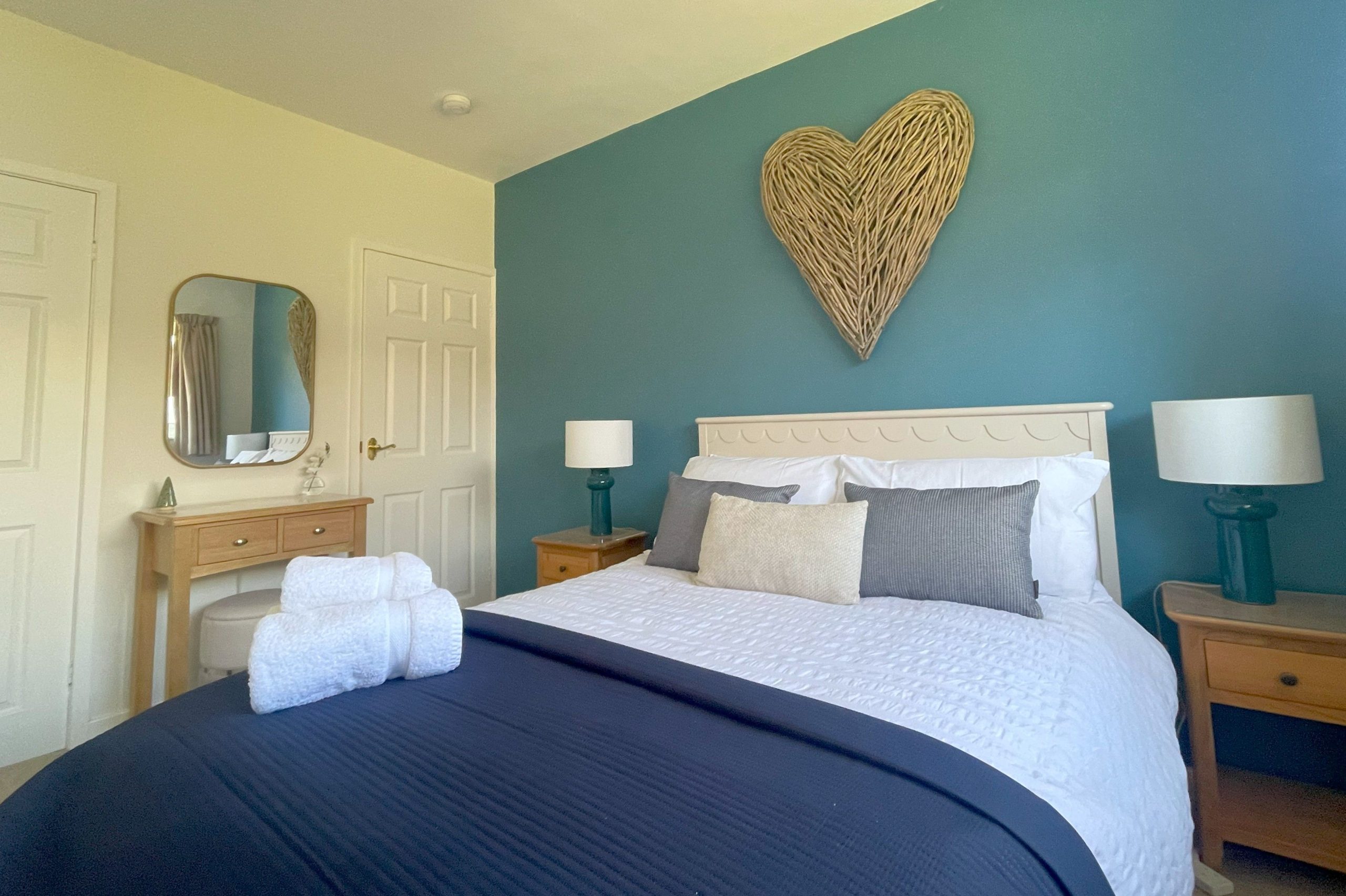 There is a double bedroom located on the ground floor