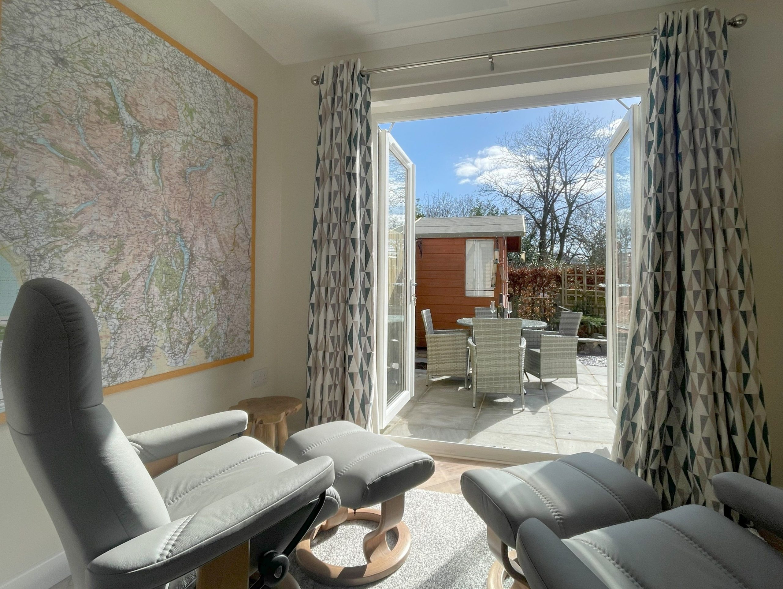 Patio doors lead out into your private patio garden, which is a sun trap on a sunny Lakeland day.