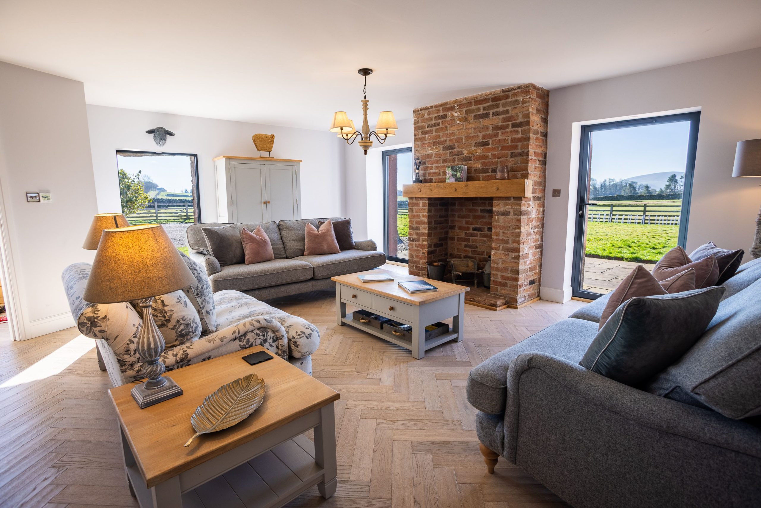 The living room is the perfect place to discuss the days adventures