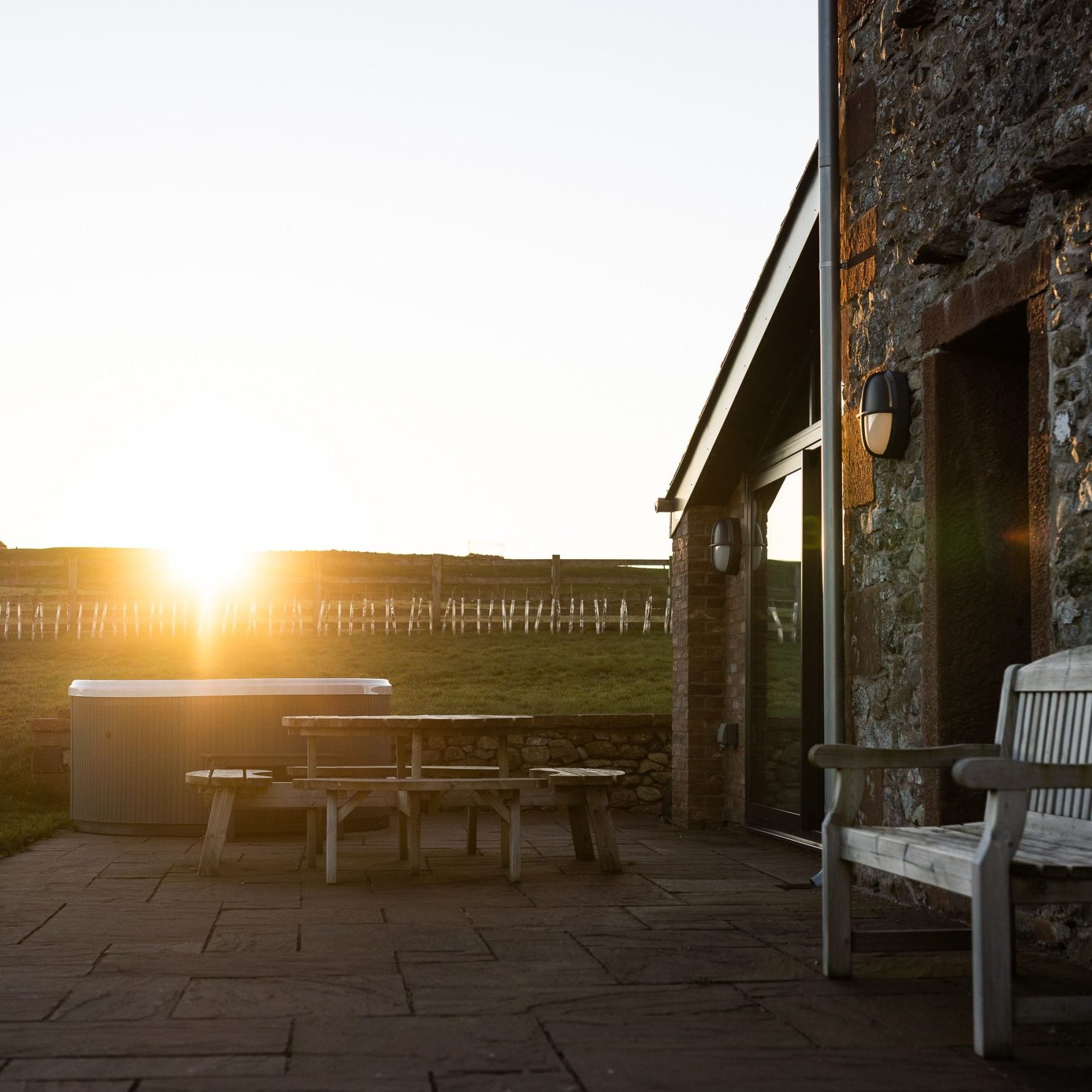 You may be lucky to enjoy a spectacular sunset!