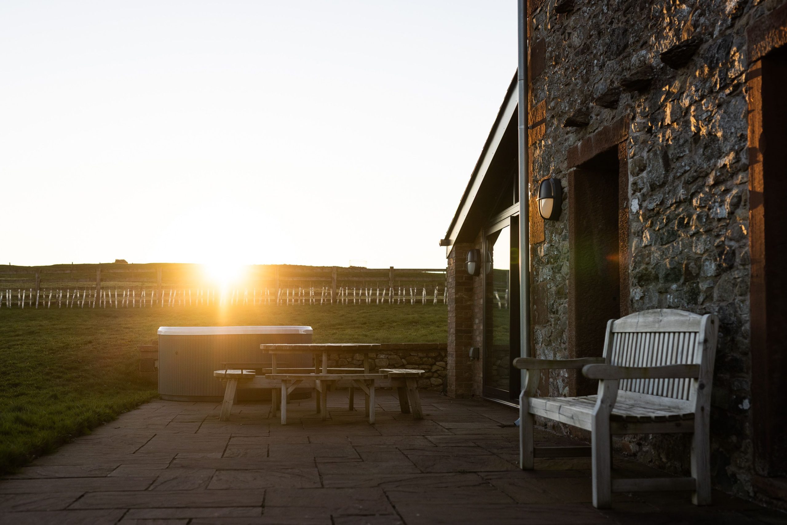 You may be lucky to enjoy a spectacular sunset!