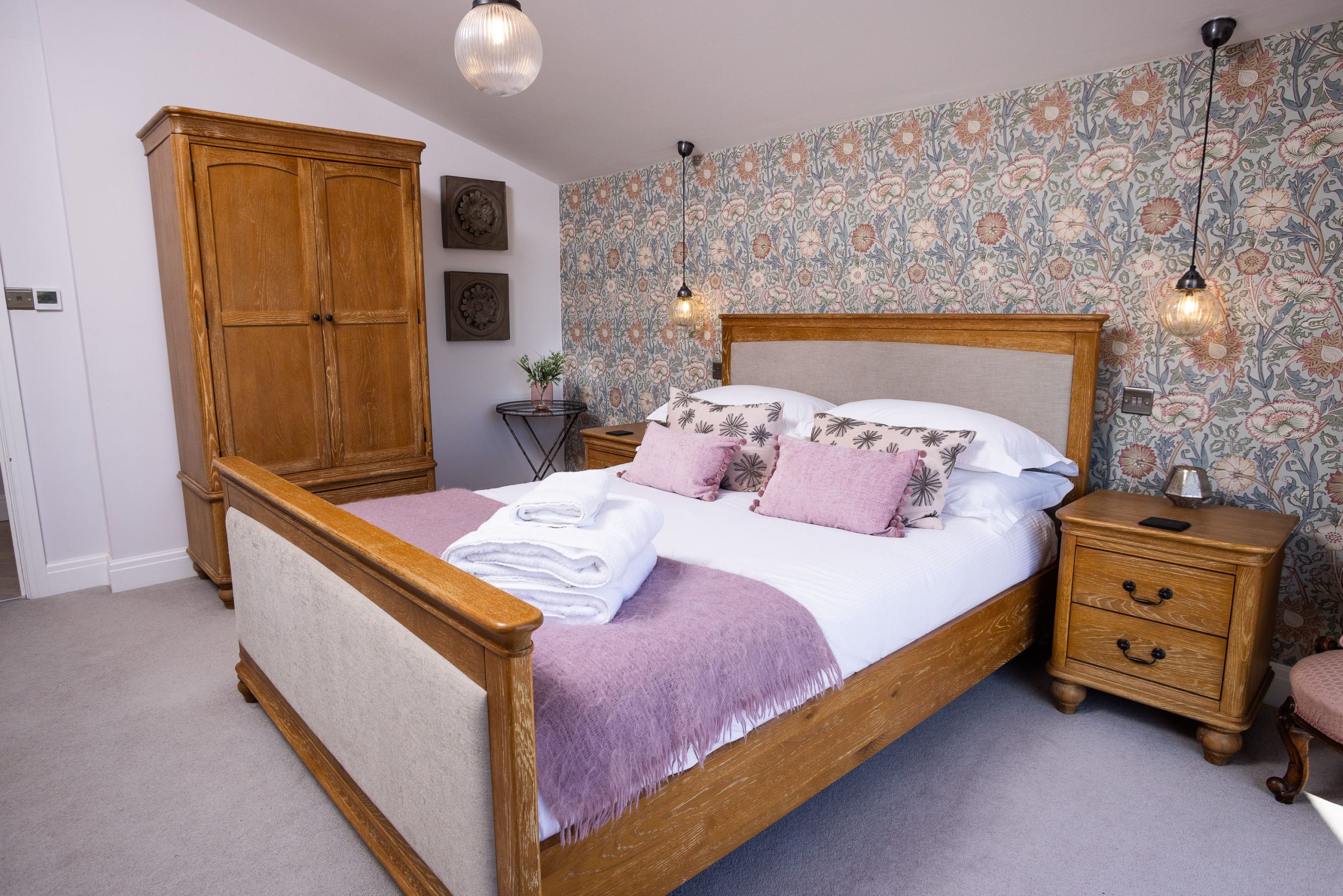 Enjoy a peaceful night in the king size bed