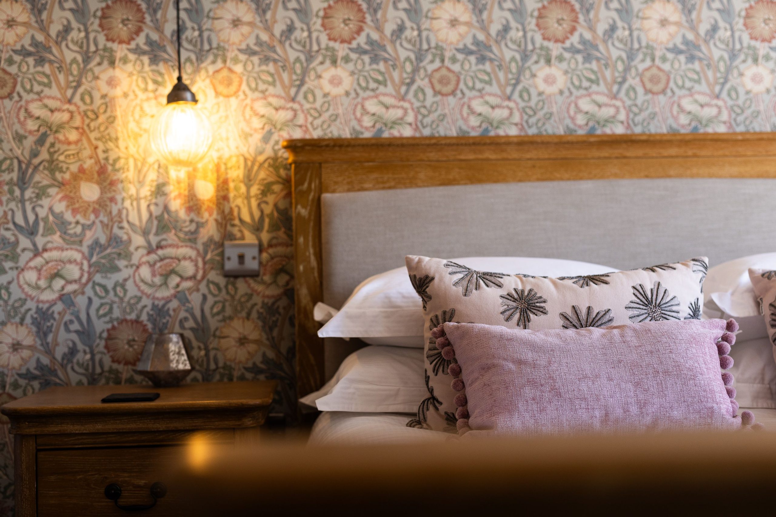 Each bedroom is individually styled