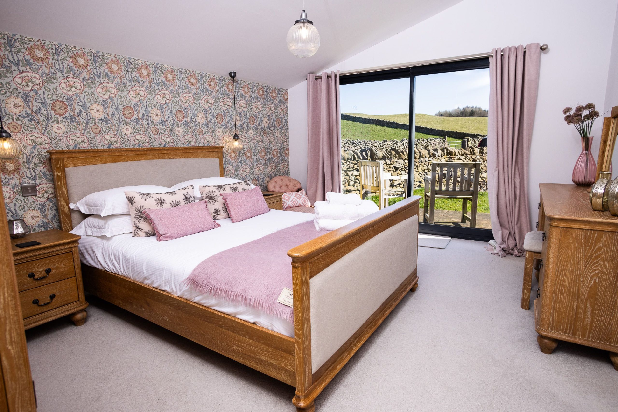 Ground floor bedroom has its own patio space to enjoy