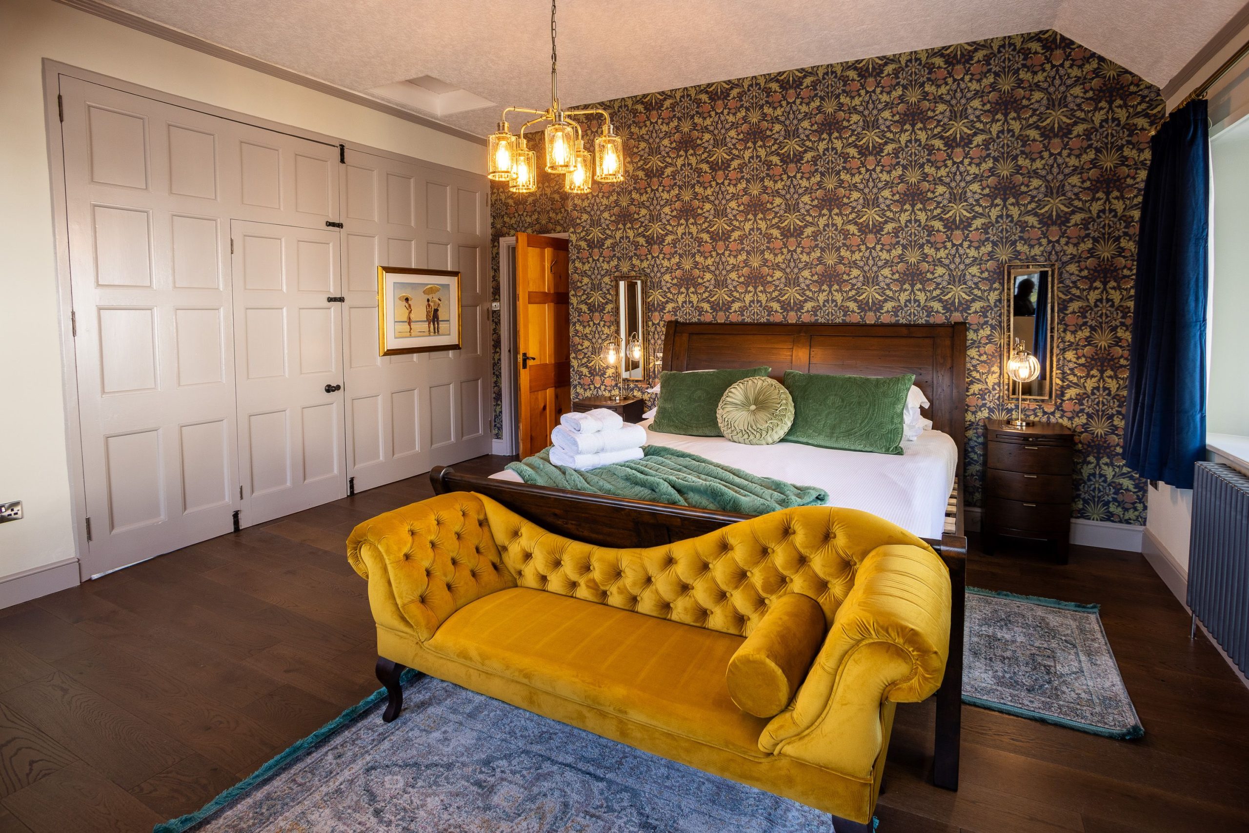 The stunning master bedroom 