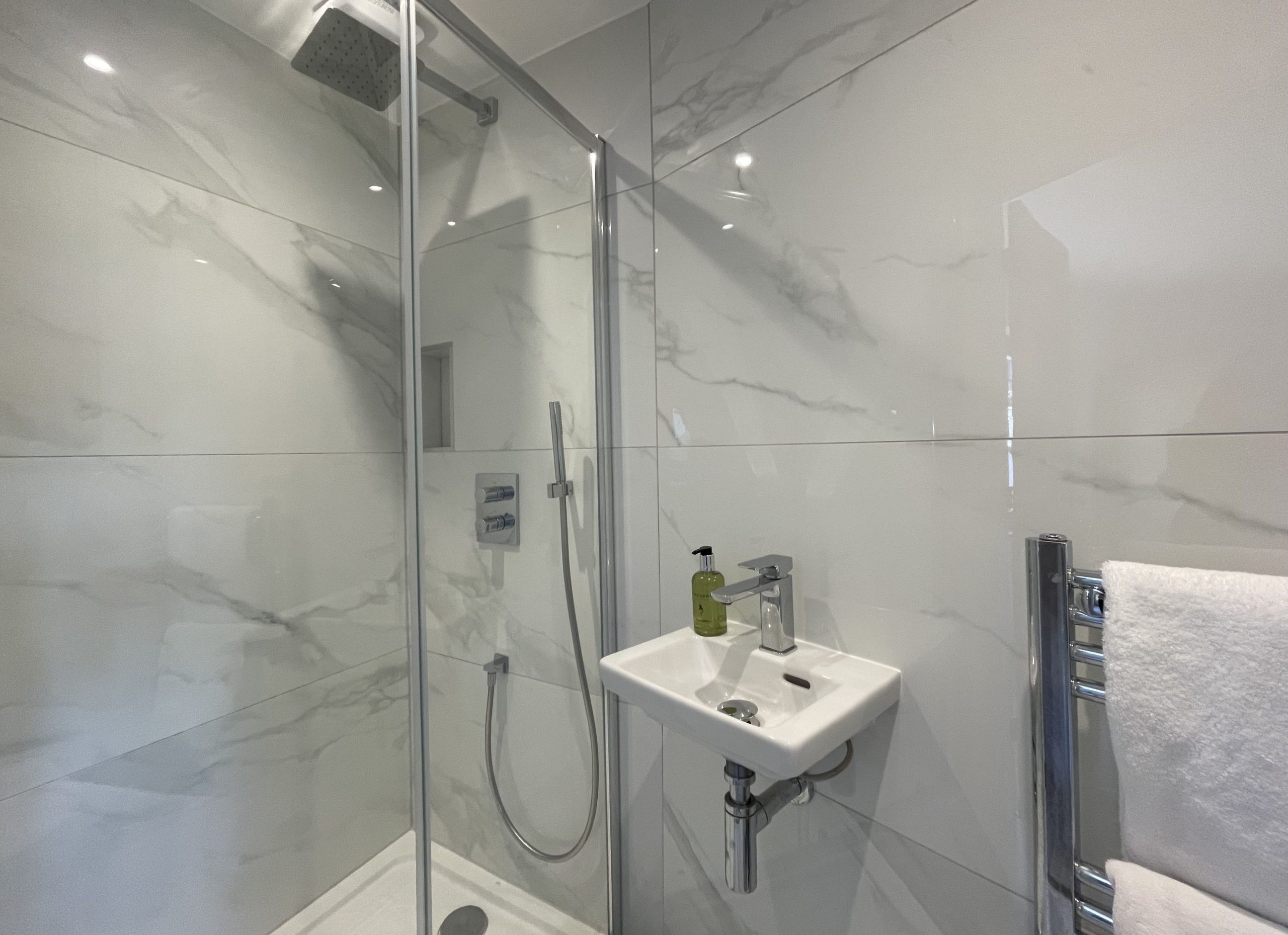 The master has the added bonus of an ensuite shower room