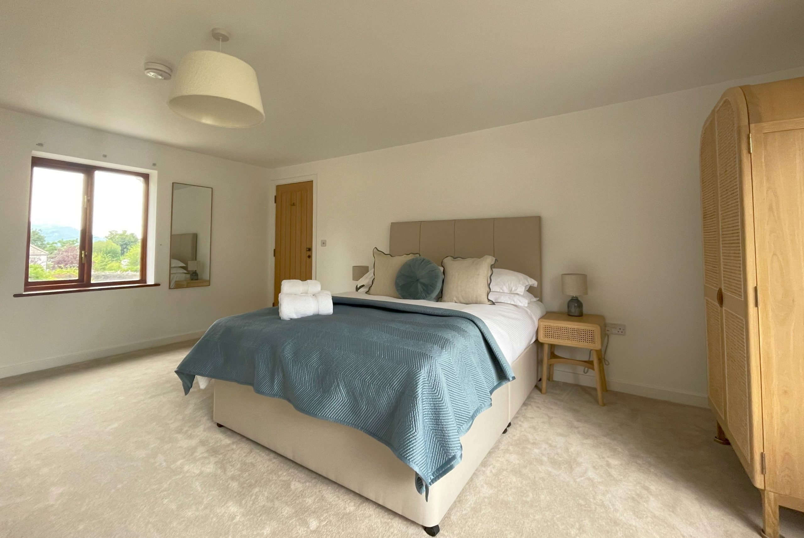 A king sized bed to relax in after an adventurous day