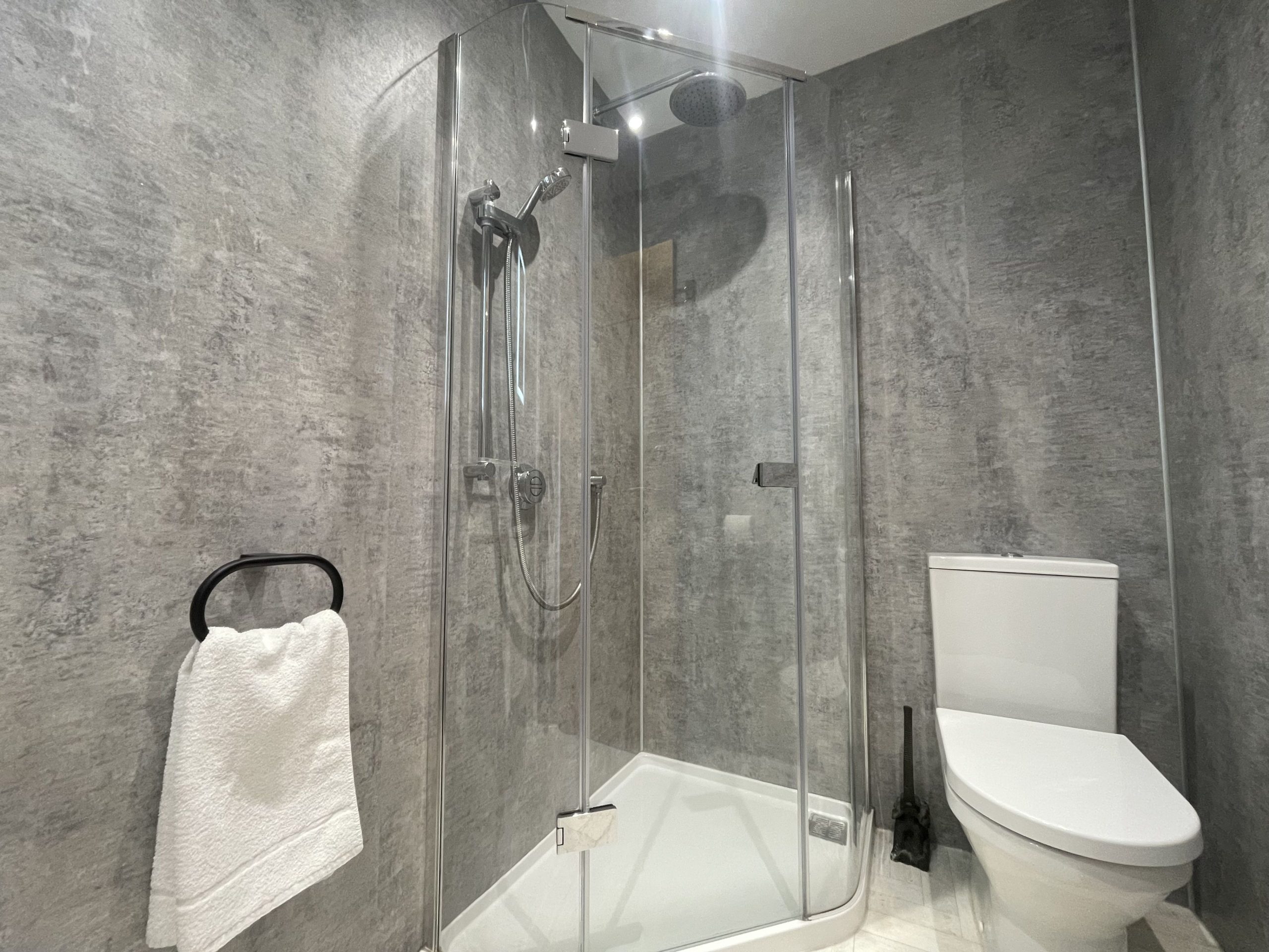 The modern shower is the perfect place to unwind (or sing!) after a long day hiking or exploring the Lake District.