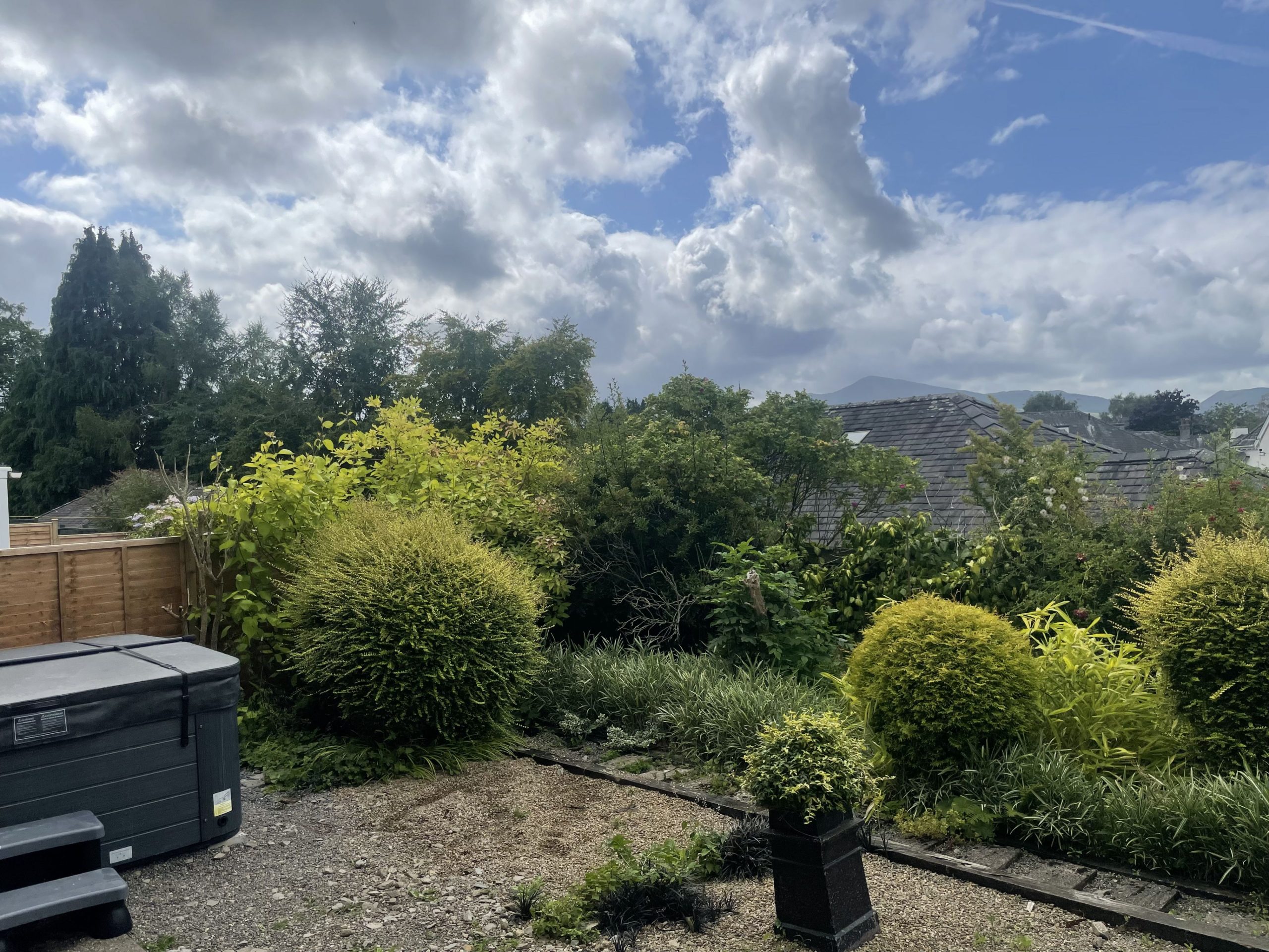 Relax in the private garden space.