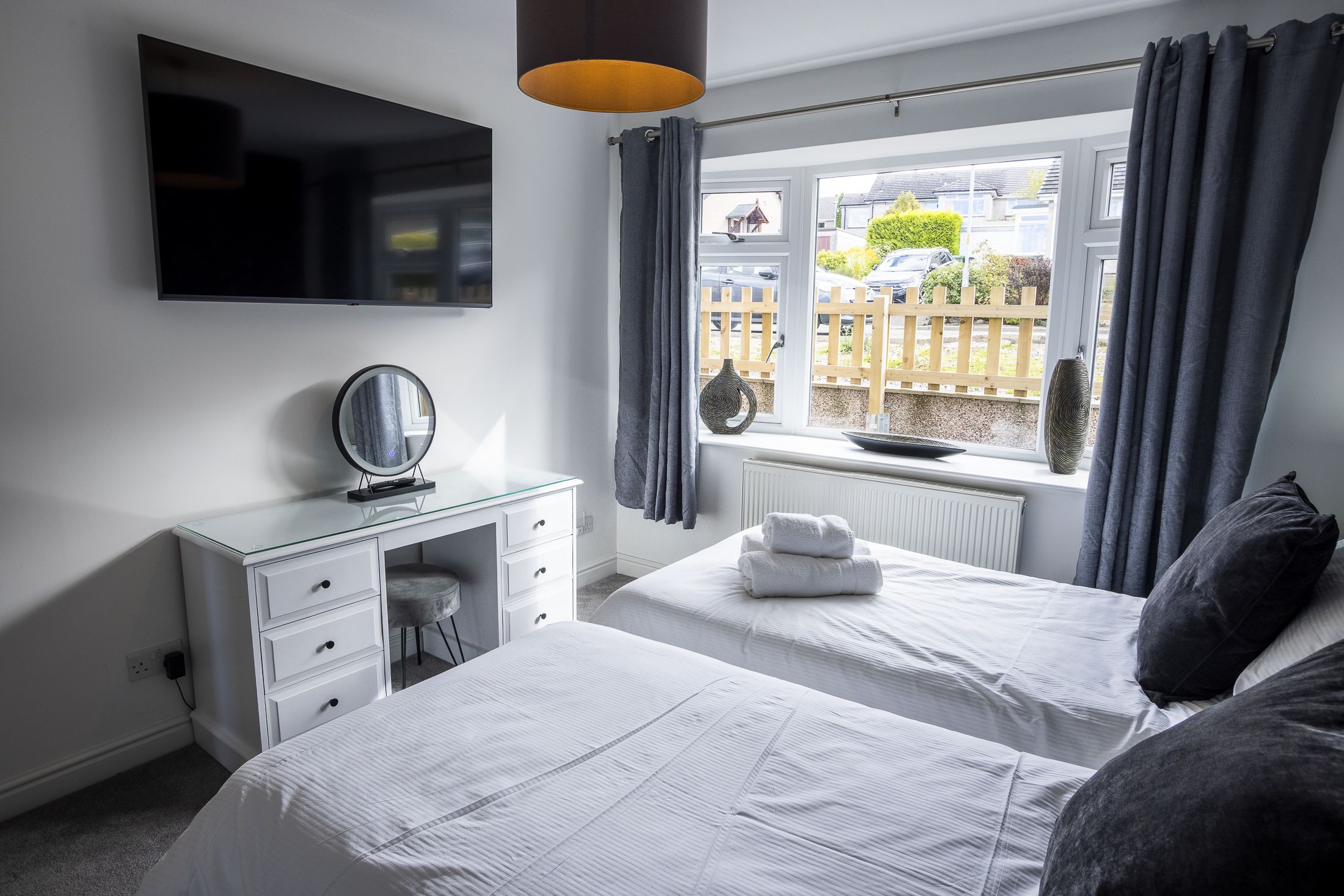 Wake up to stunning views of the Lake District.