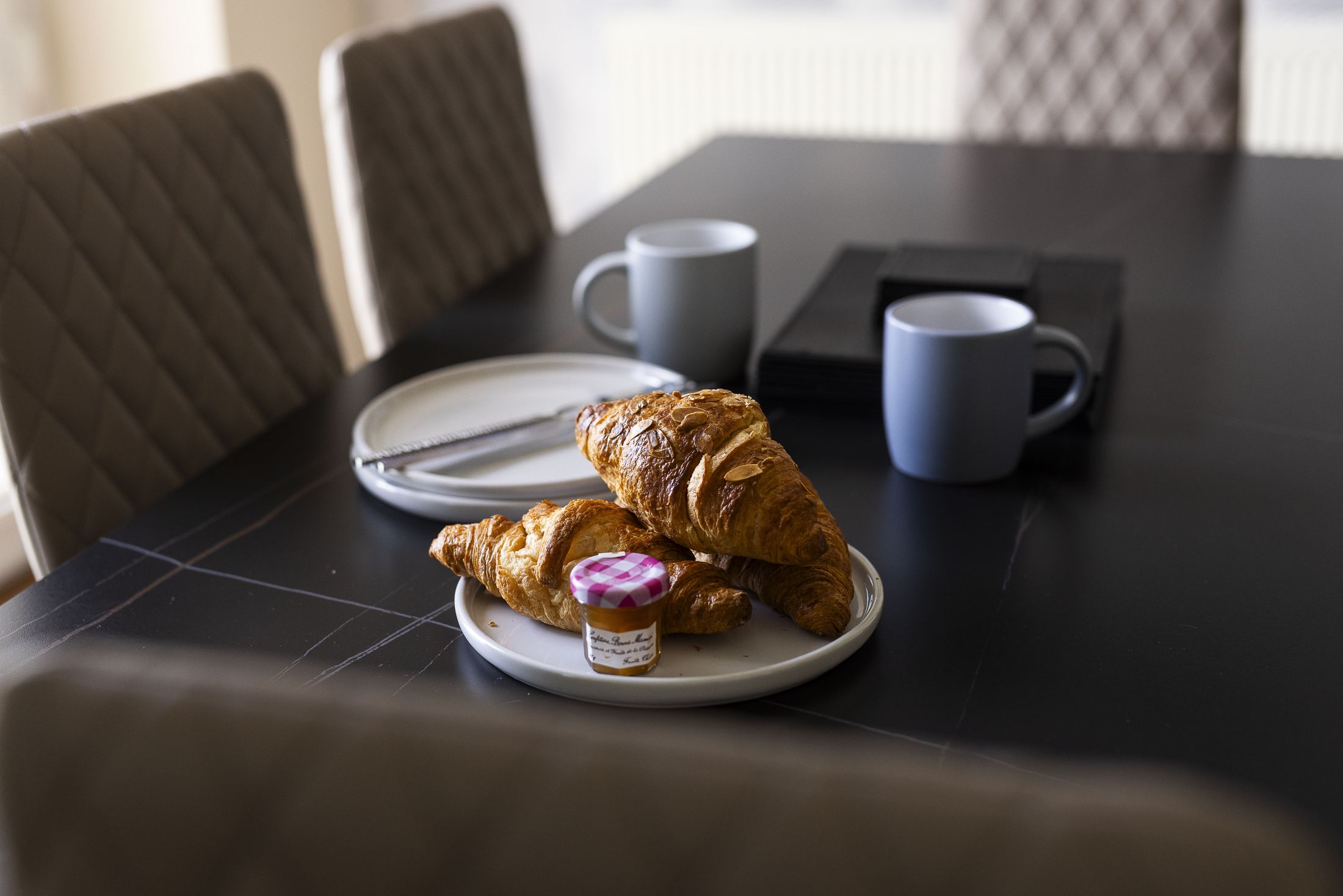 Enjoy breakfast with views of the Lake District.