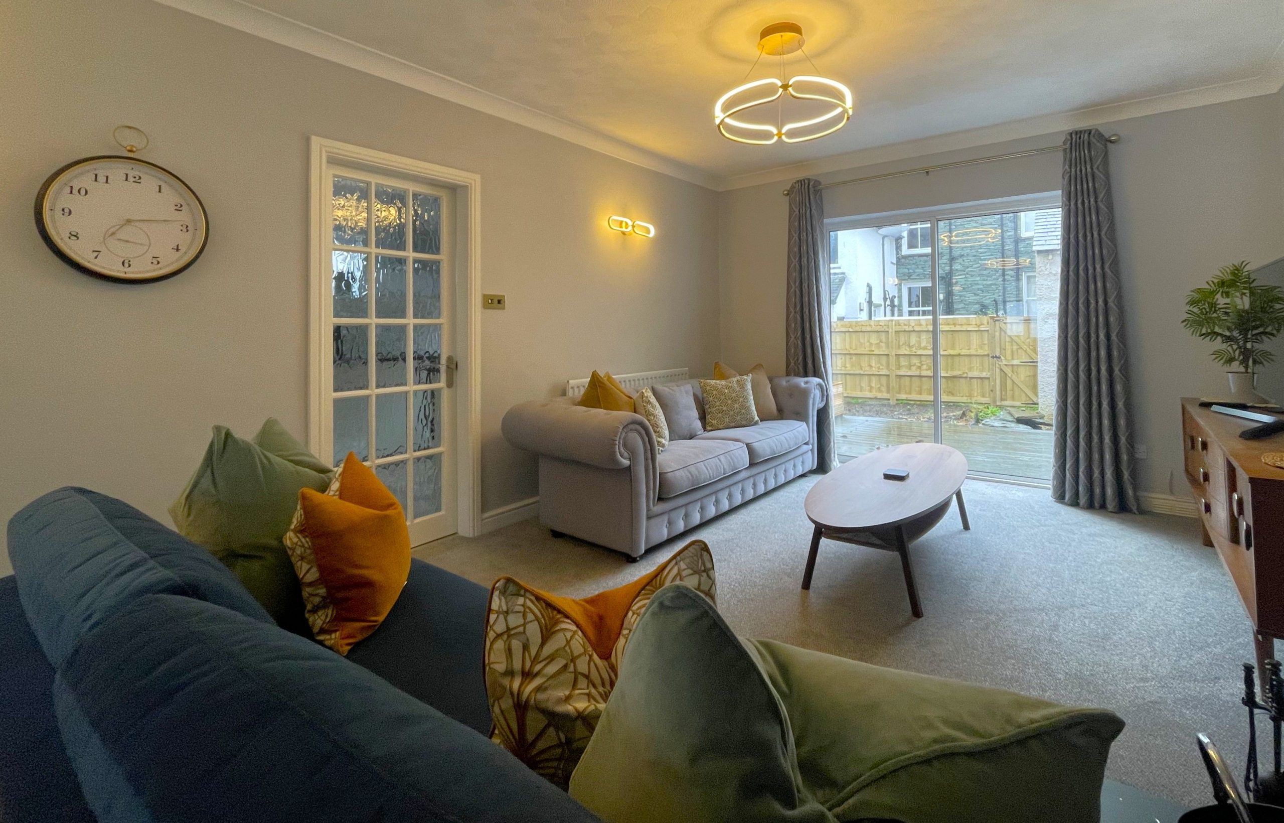 From the living room, there are patio doors opening out onto the new decking ideal for enjoying some sunshine over the warmer months.