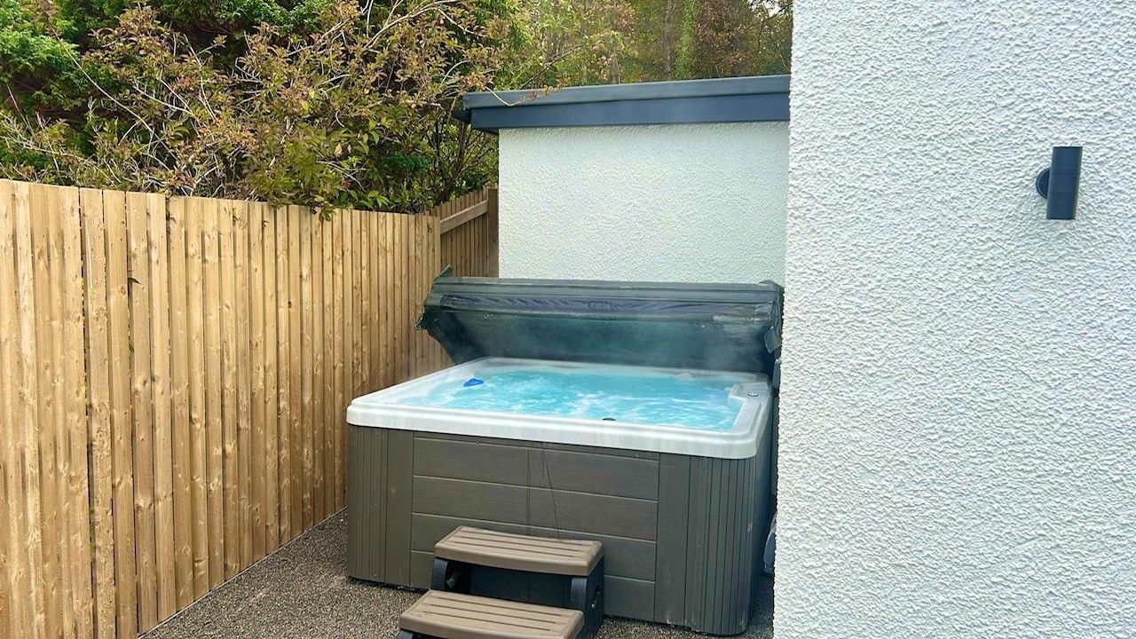 Bubble your troubles away in the hot tub