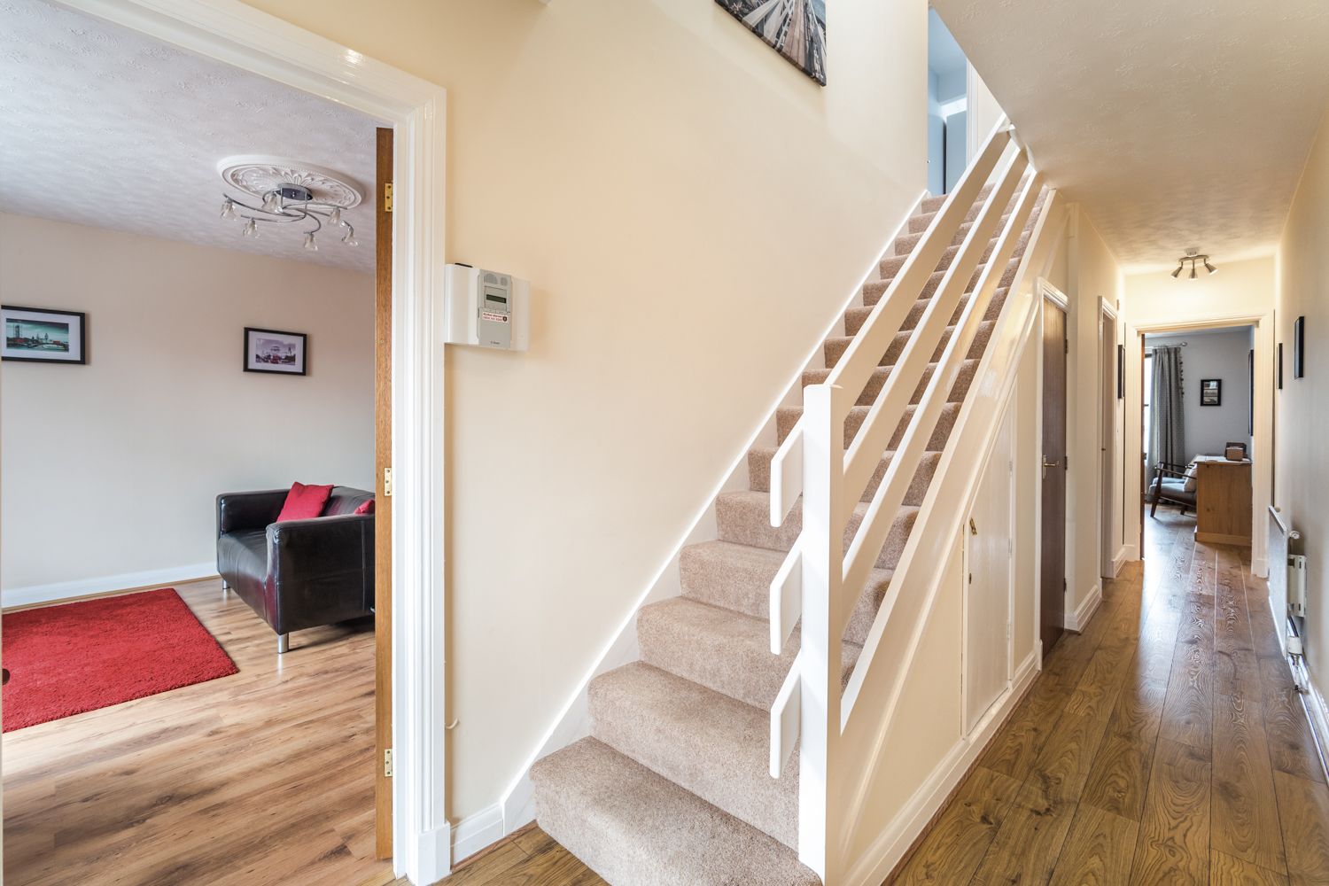 The apartment is set out over 2 floors