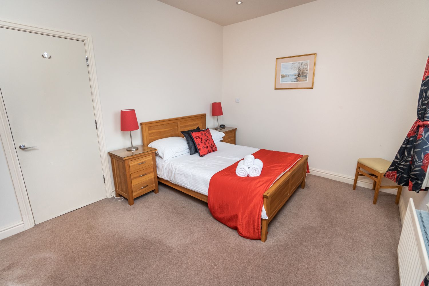 Nice and bright decoration in the second double bedroom