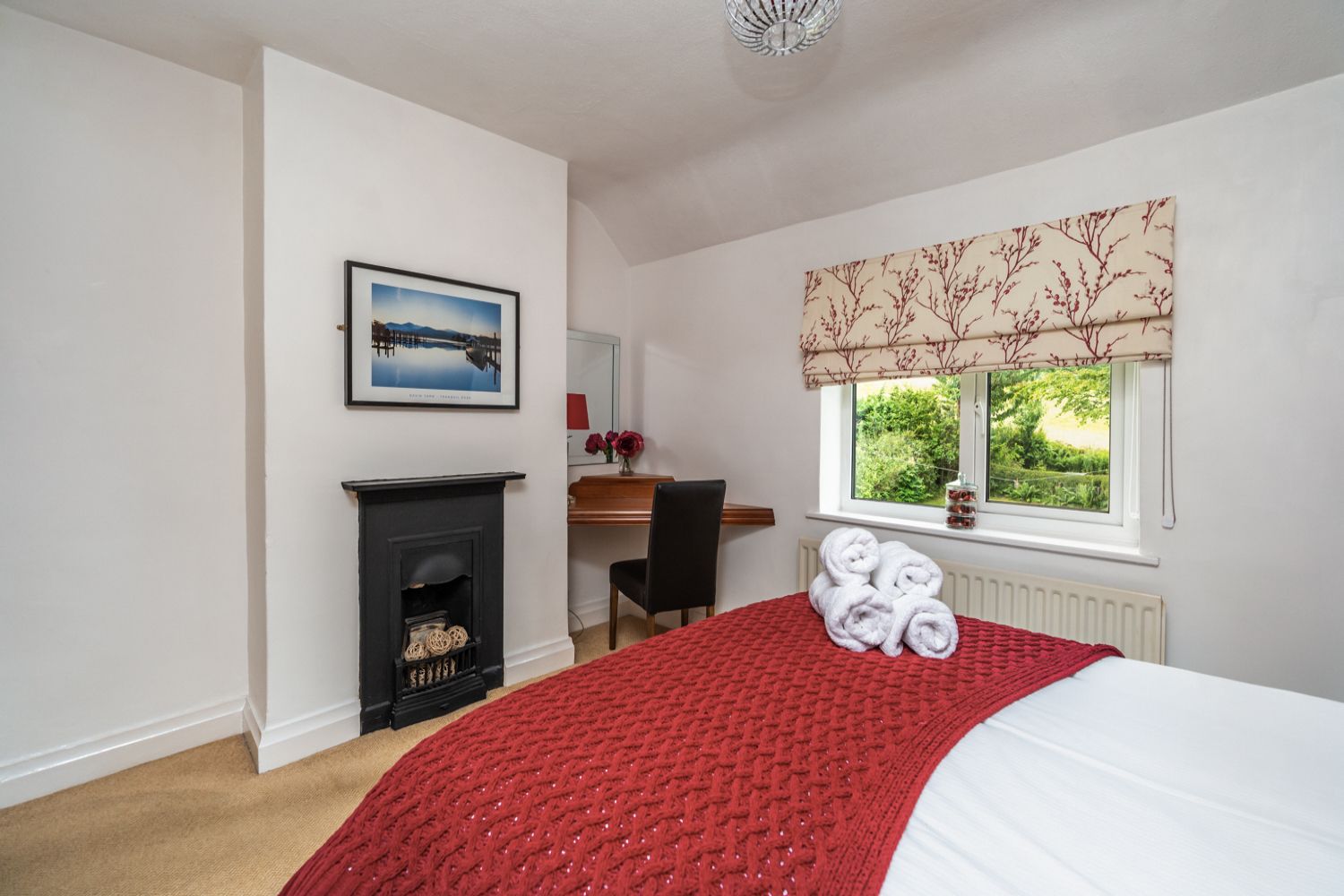The cottage has nice original features throughout