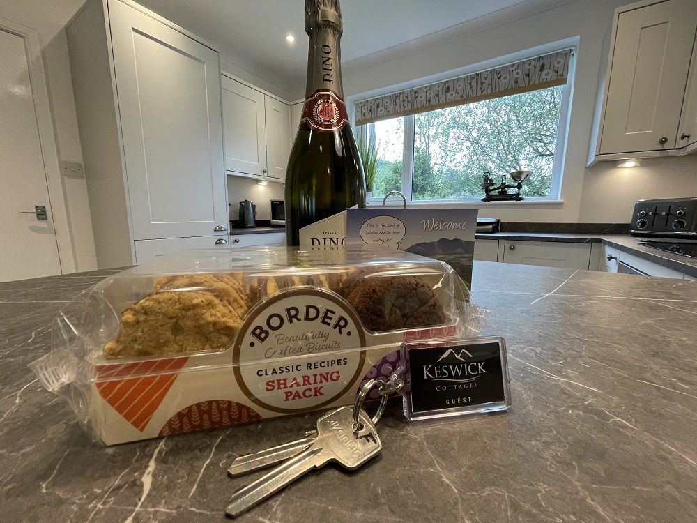 A welcome gift from the owner greets you upon arrival