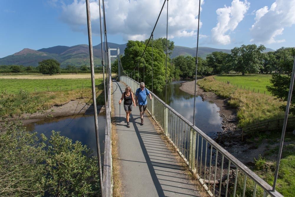 The walk to Keswick from Portinscale takes between 20-30 minutes and is mostly on footpaths away from the road