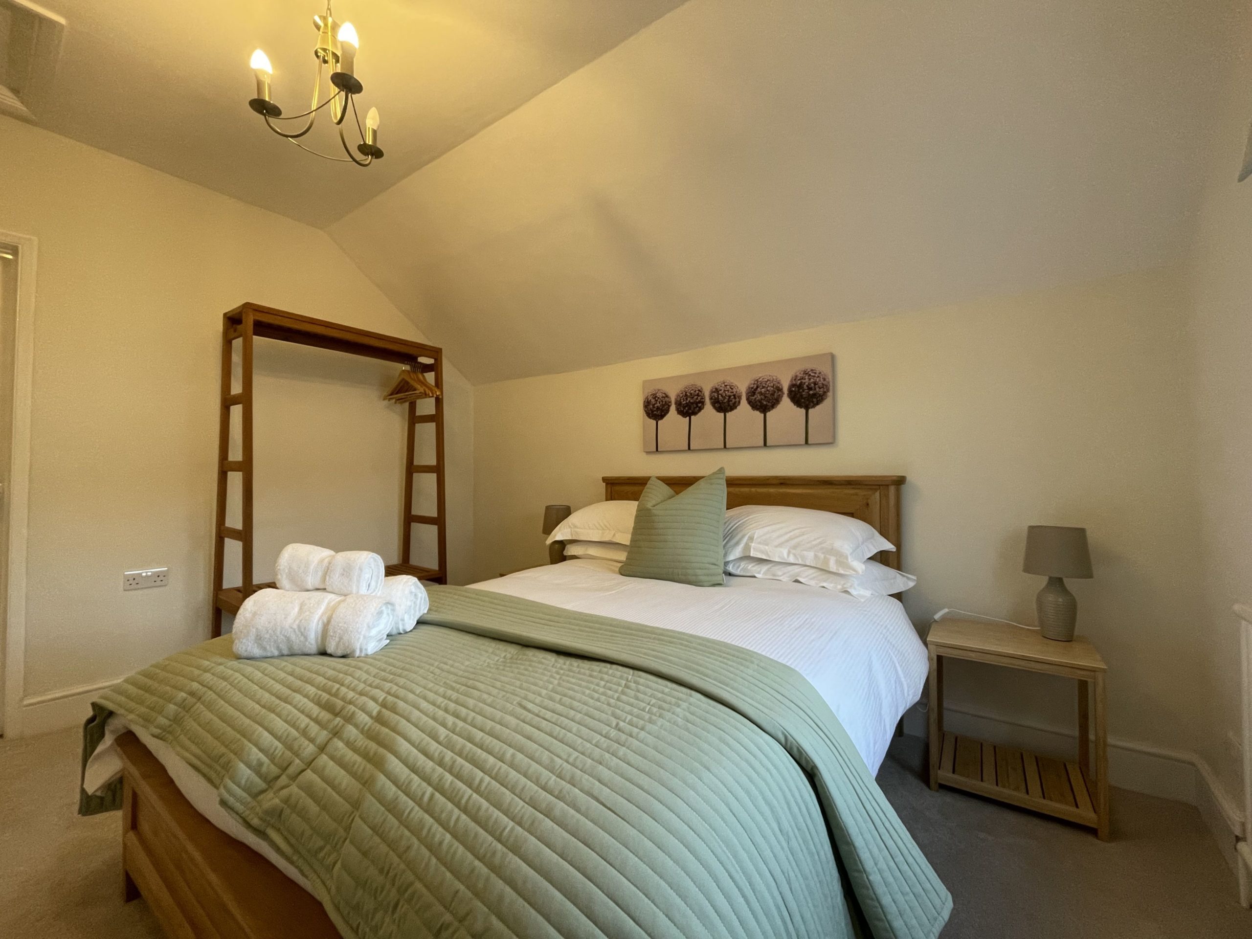 The double bedroom is located on the 1st floor