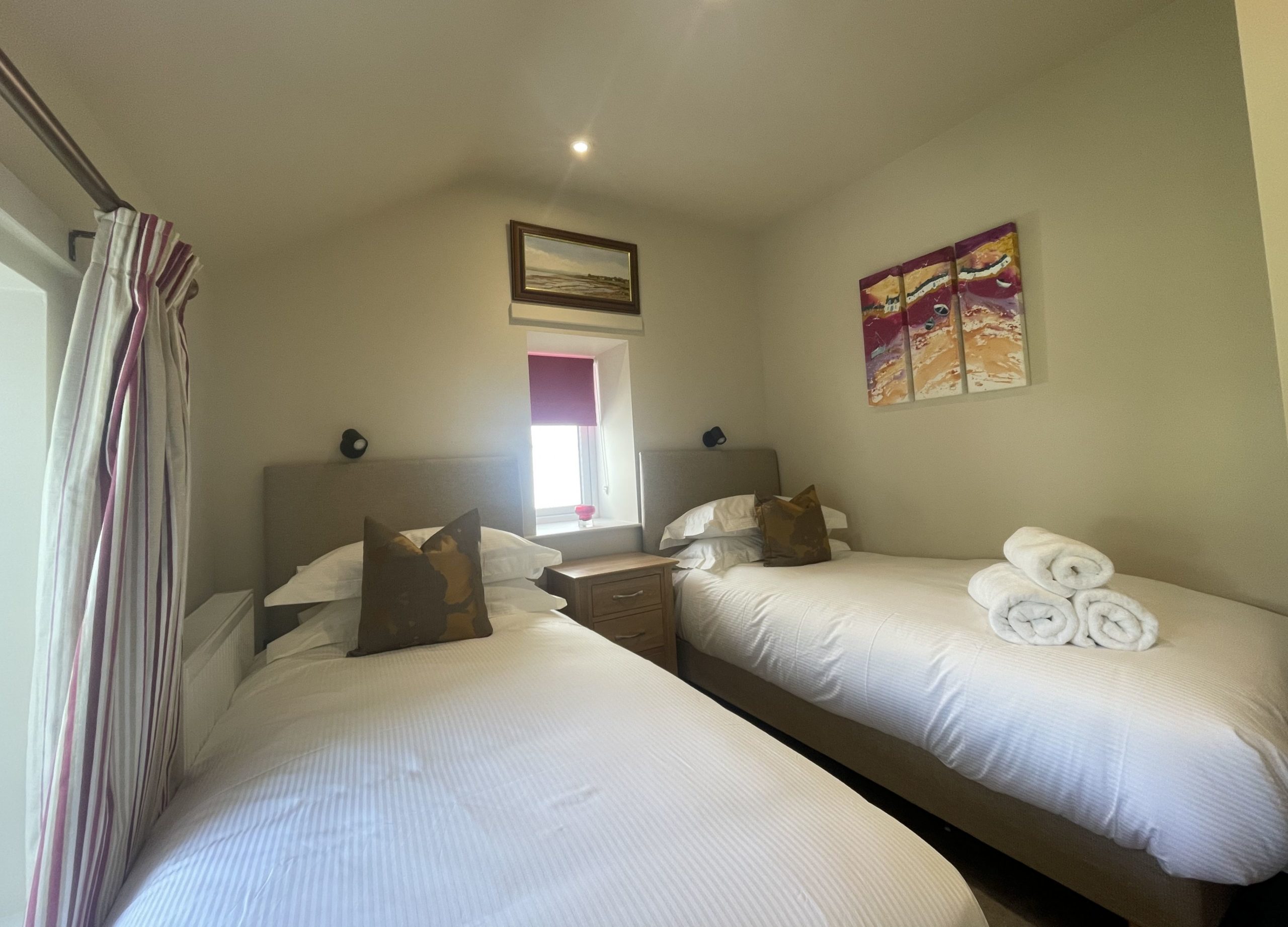 The twin bedroom at the rear of the property