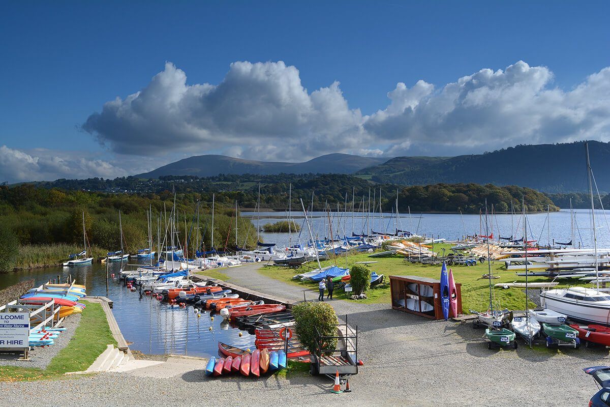 Hire a boat, learn to sail or catch the ferry from Derwentwater Marina