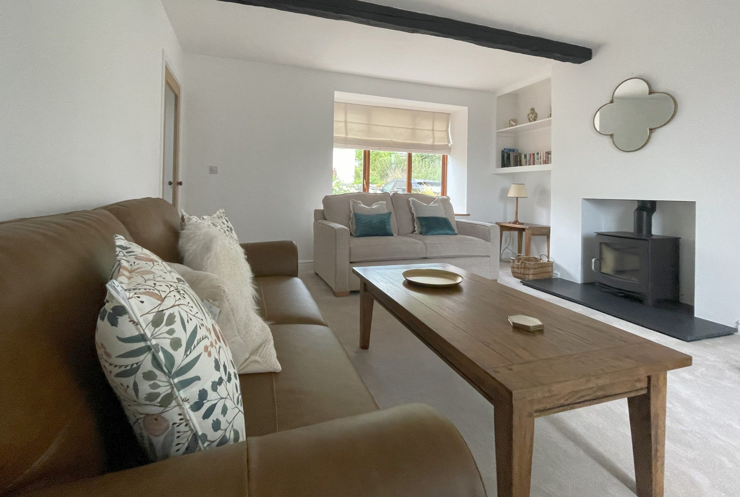 A log burner in the lounge for those cosy nights in