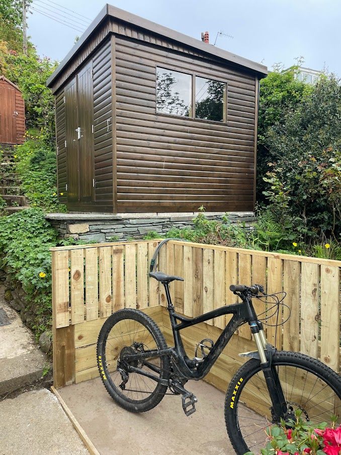 It is possible to store bikes in the shed or you can also leave them in the garage if you are not using this for your car