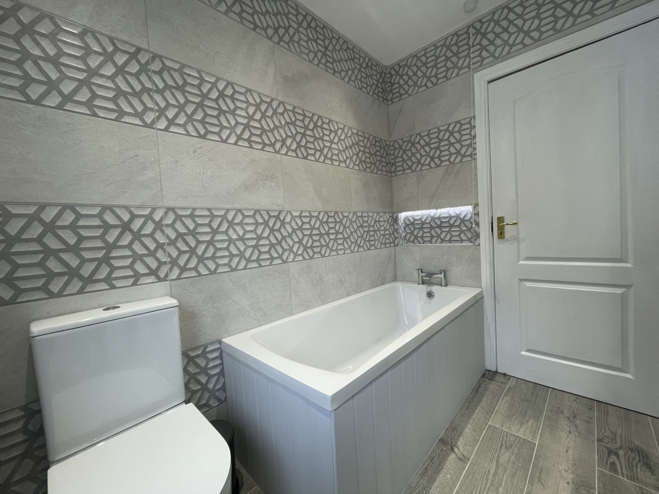 relax after a day out exploring the lake district in this newly refurbished bathroom